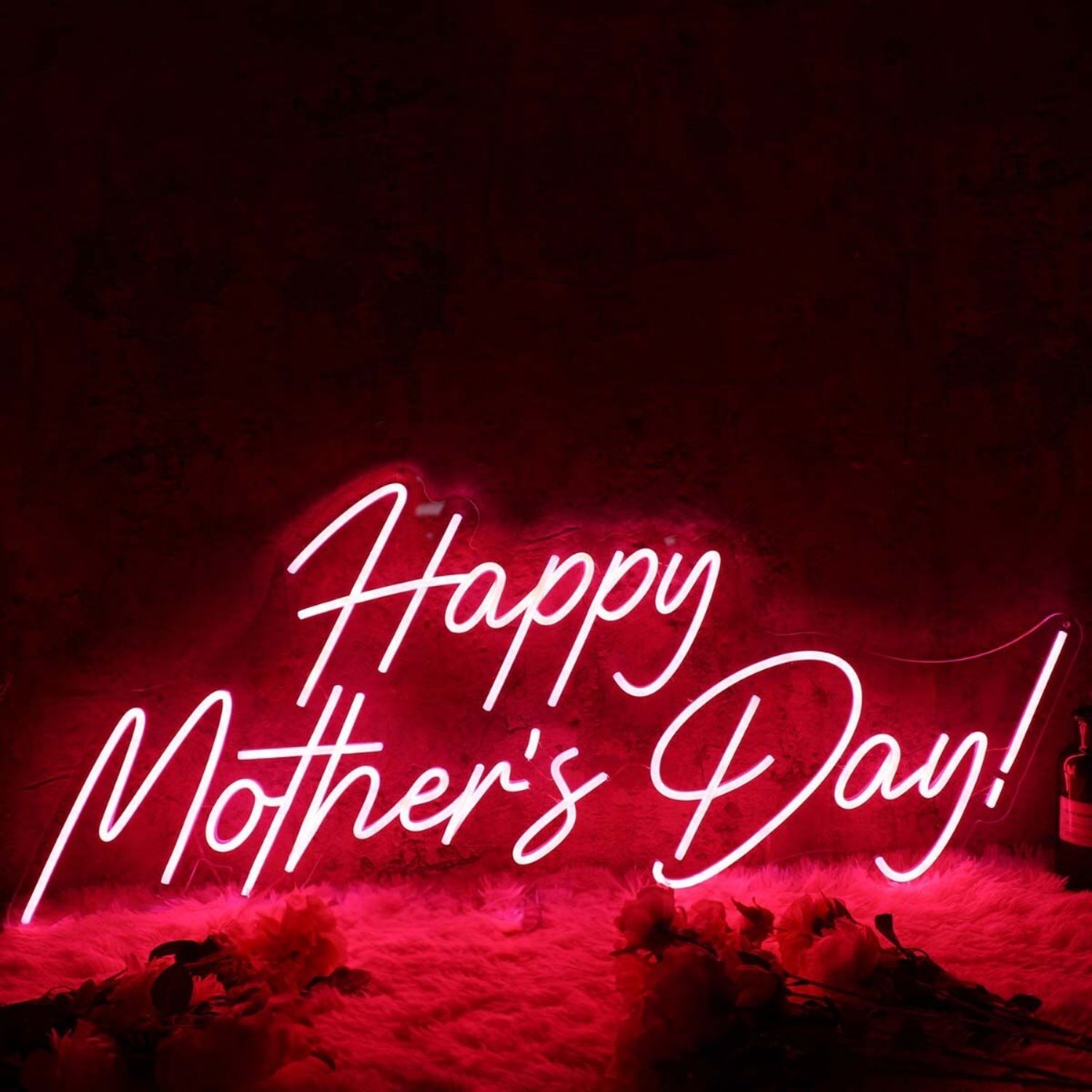 Happy Mothers Day Red Neon Sign For Celebratory Spaces | Shineneon