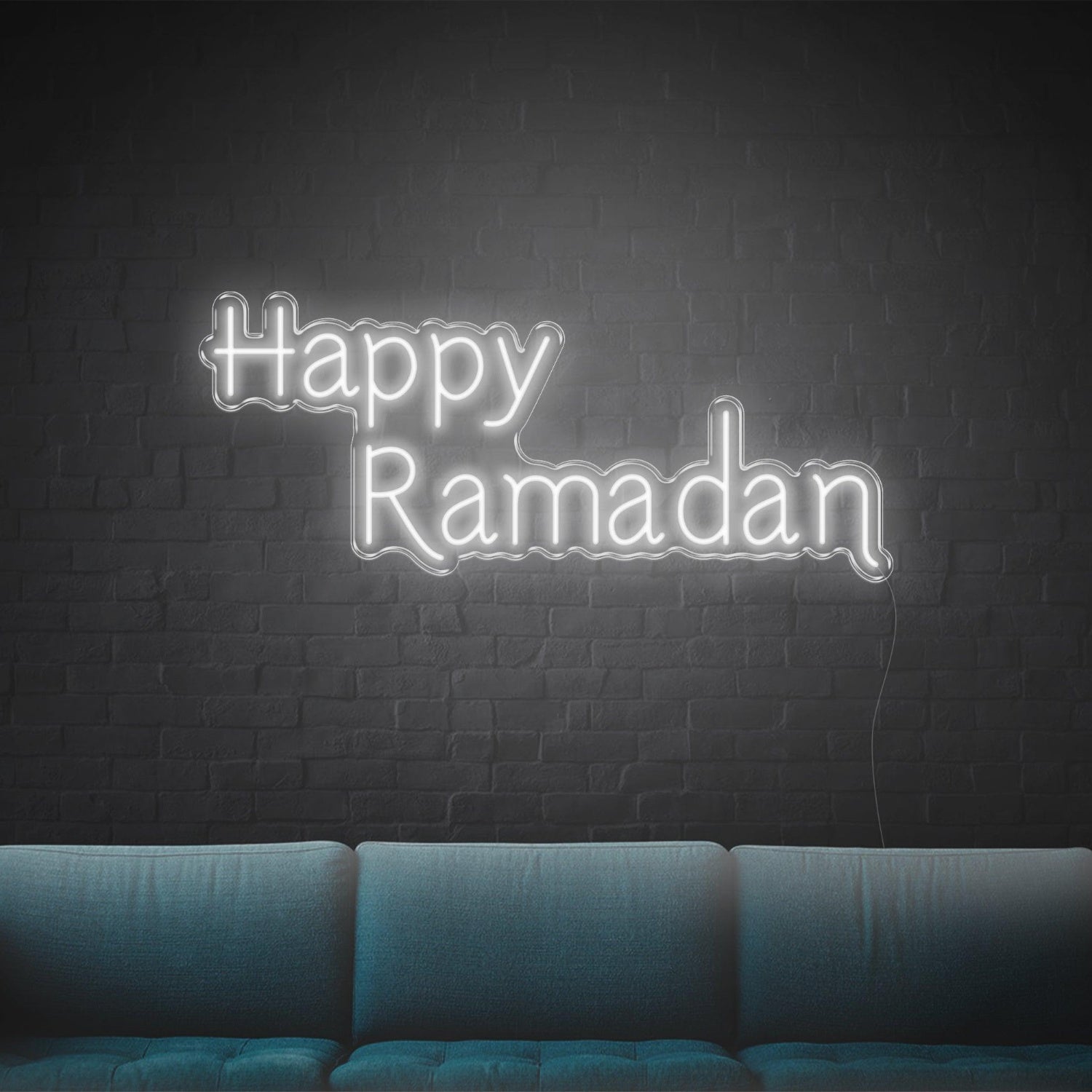 Happy Ramadan Green Led Neon Sign For Indoor Ramadan Decor | Shineneon