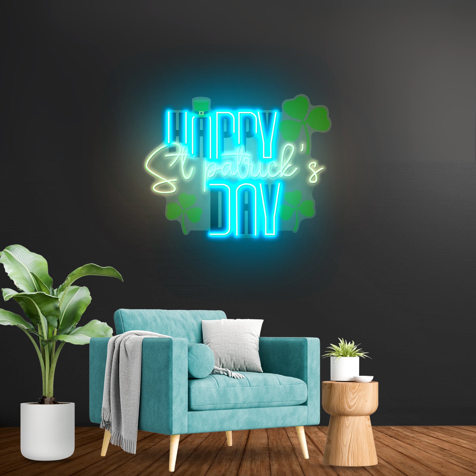 Happy Saint Patrick Day Led Signs Wall Decor