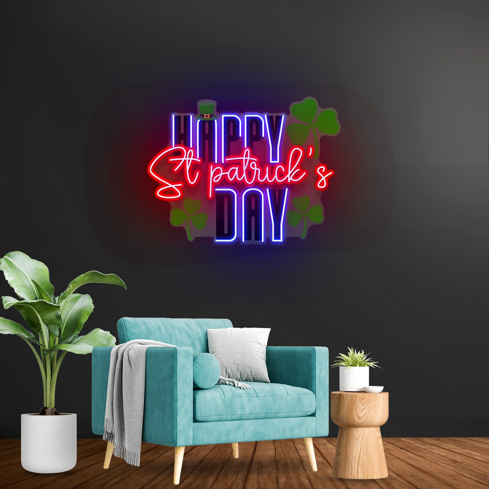 Happy Saint Patrick Day Led Signs Wall Decor