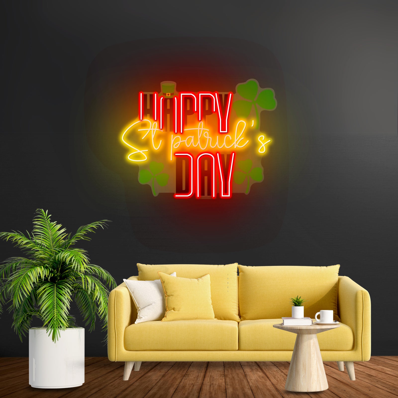 Happy Saint Patrick Day Led Signs Wall Decor