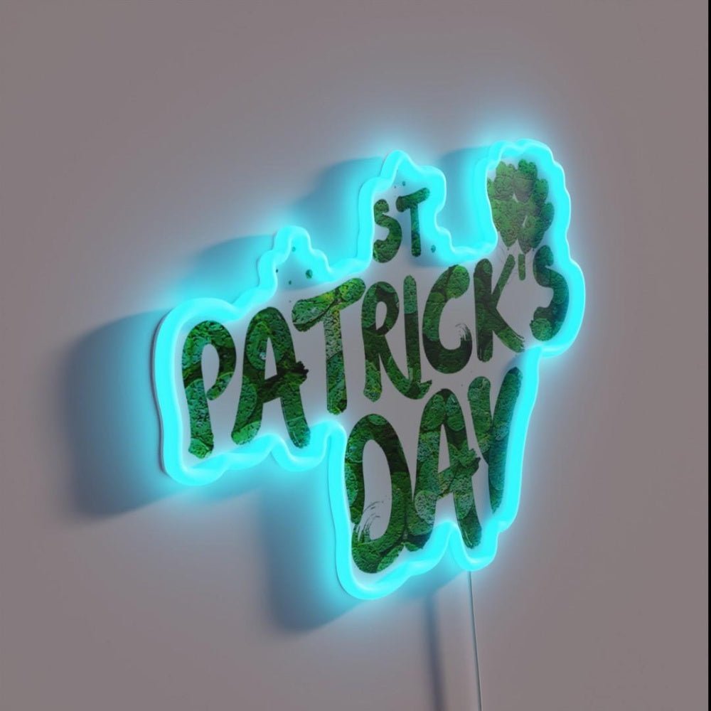 Happy St Patrick Day Rgb Led Neon Sign Restaurant Wall Art - Shineneon