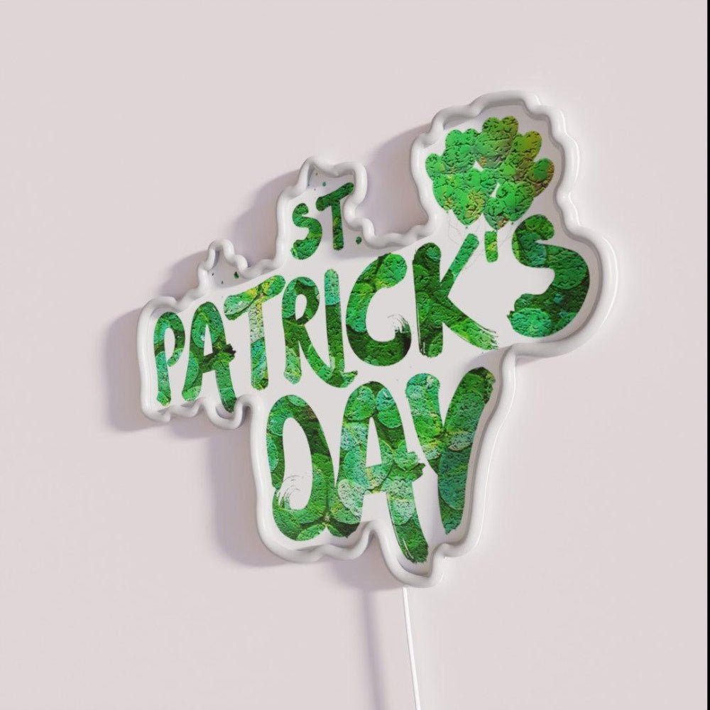 Happy St Patrick Day Rgb Led Neon Sign Restaurant Wall Art - Shineneon