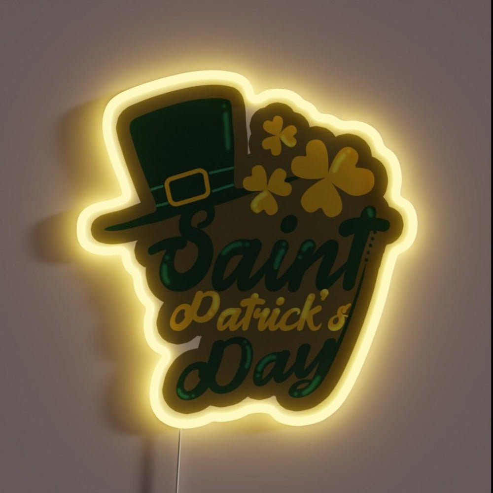 Happy St Patricks Day Rgb Led Neon Sign - Shineneon
