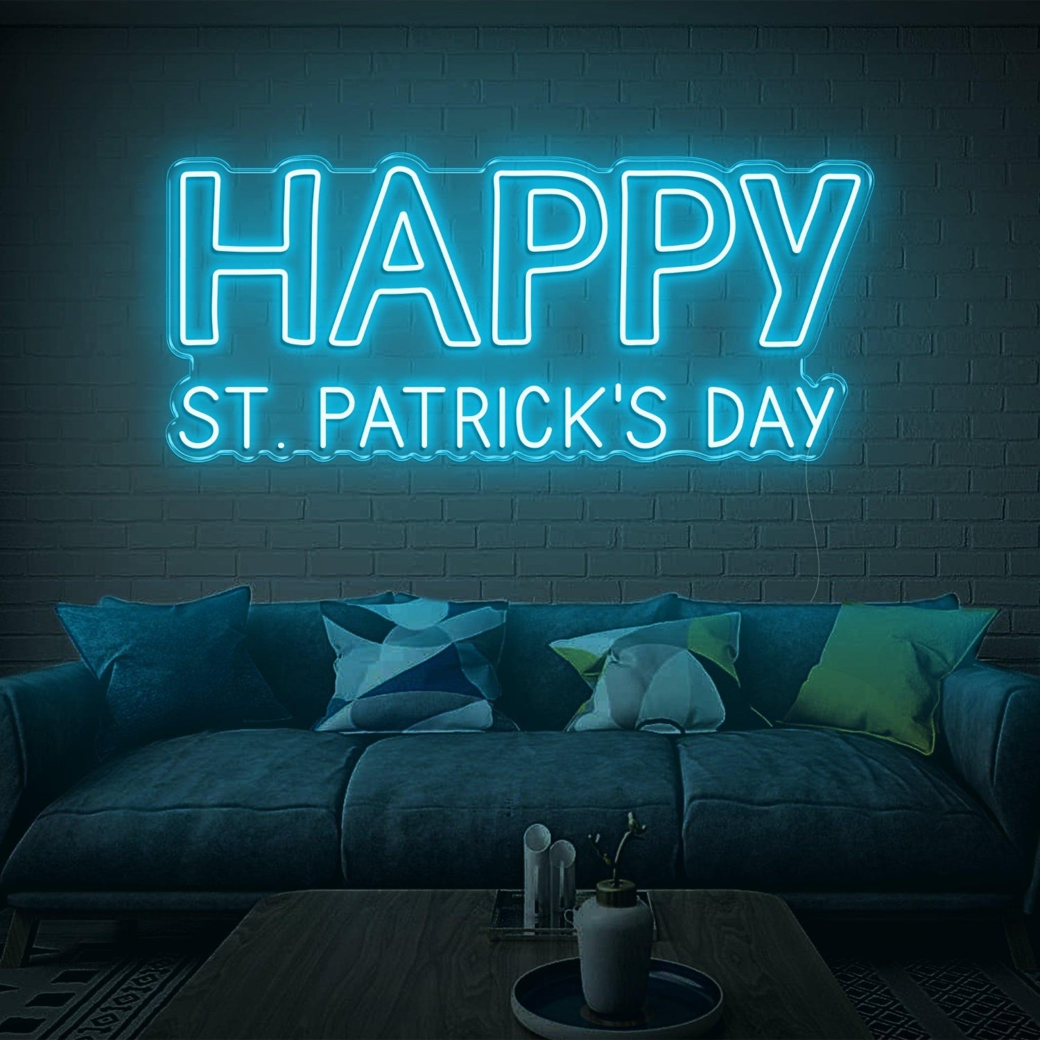 Happy Stpatricks Day Green Led Neon Sign For Indoor Party Decoration | Shineneon