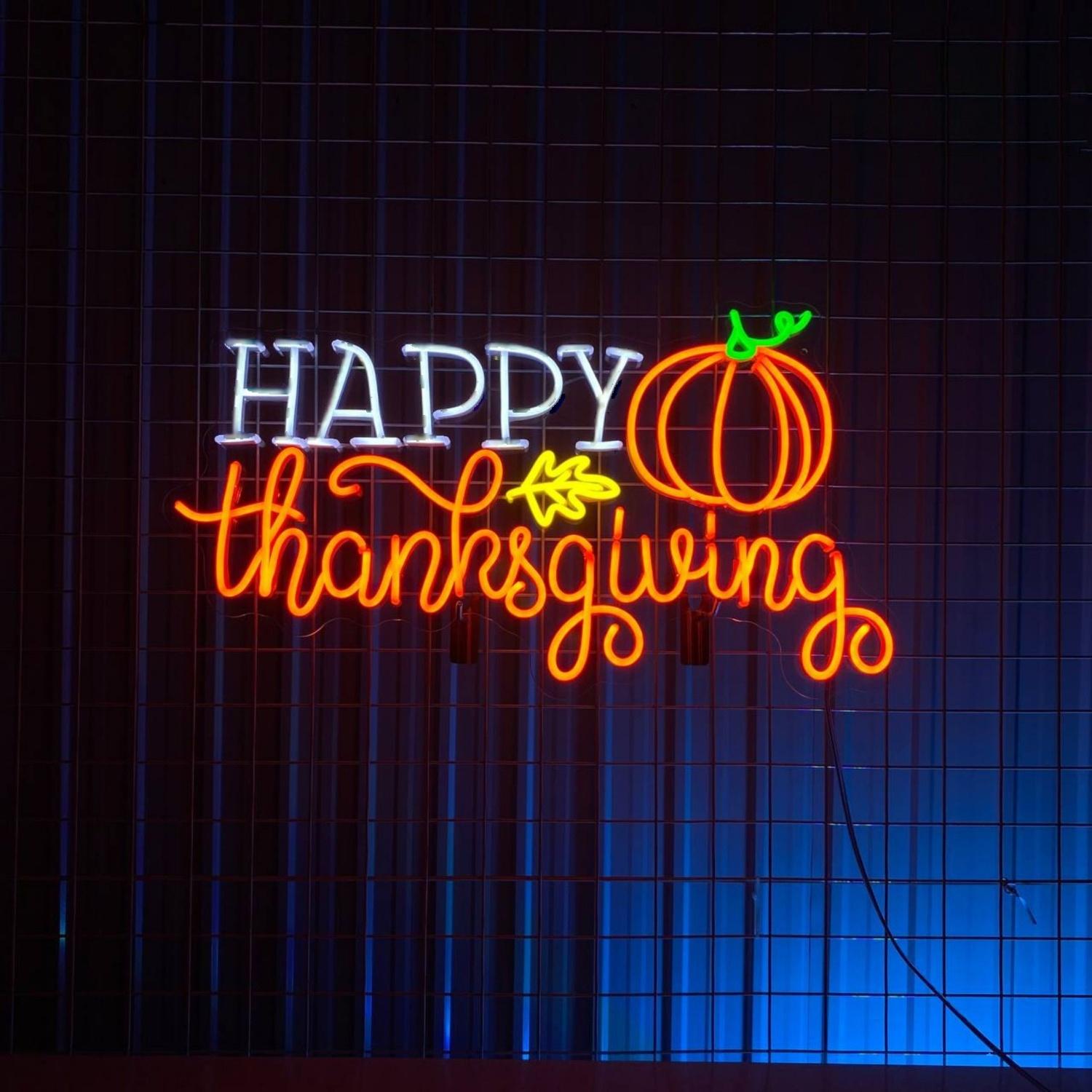 Happy Thanksgiving Led Neon Sign | Shineneon