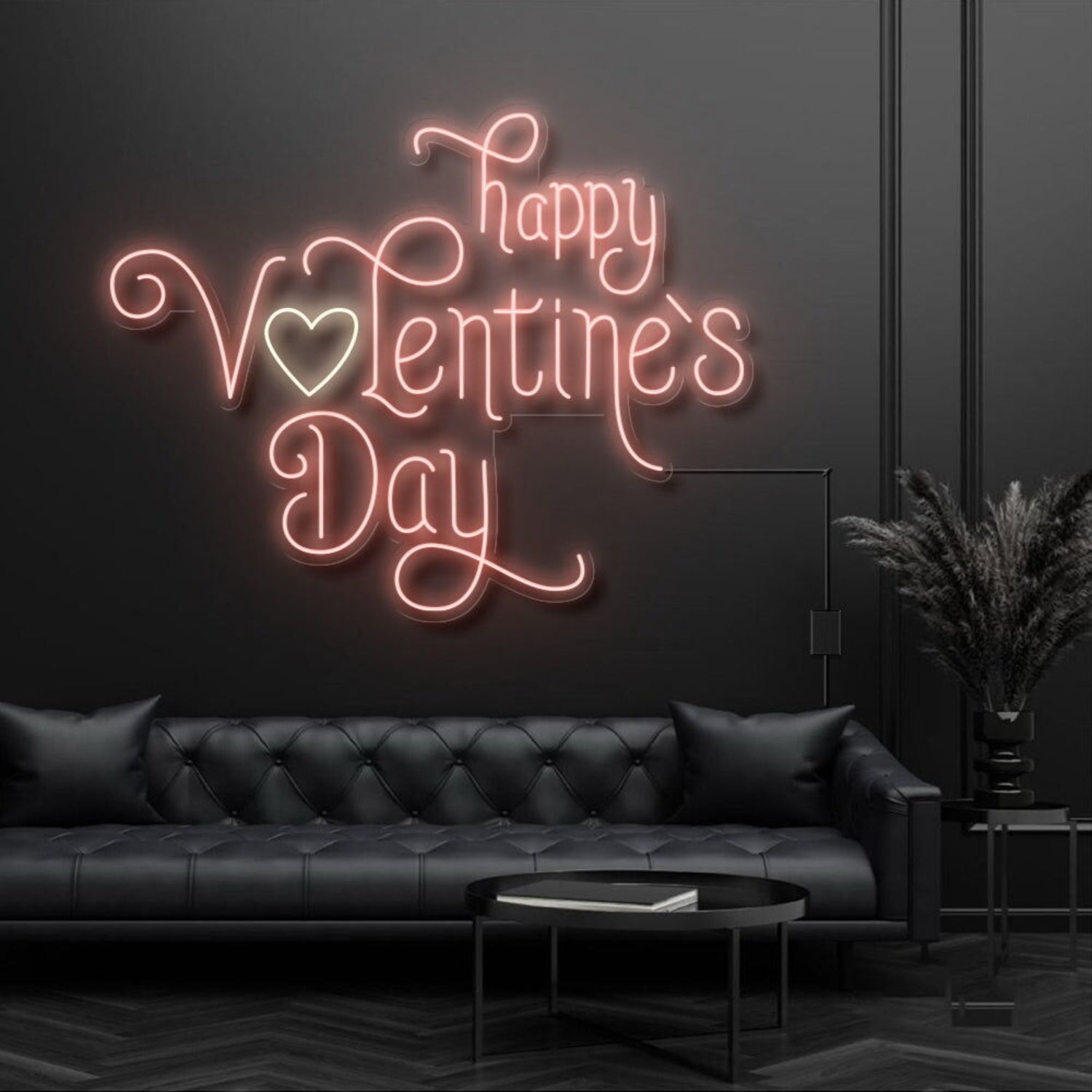 Happy Valentines Day With Heart Led Neon Sign | Shineneon