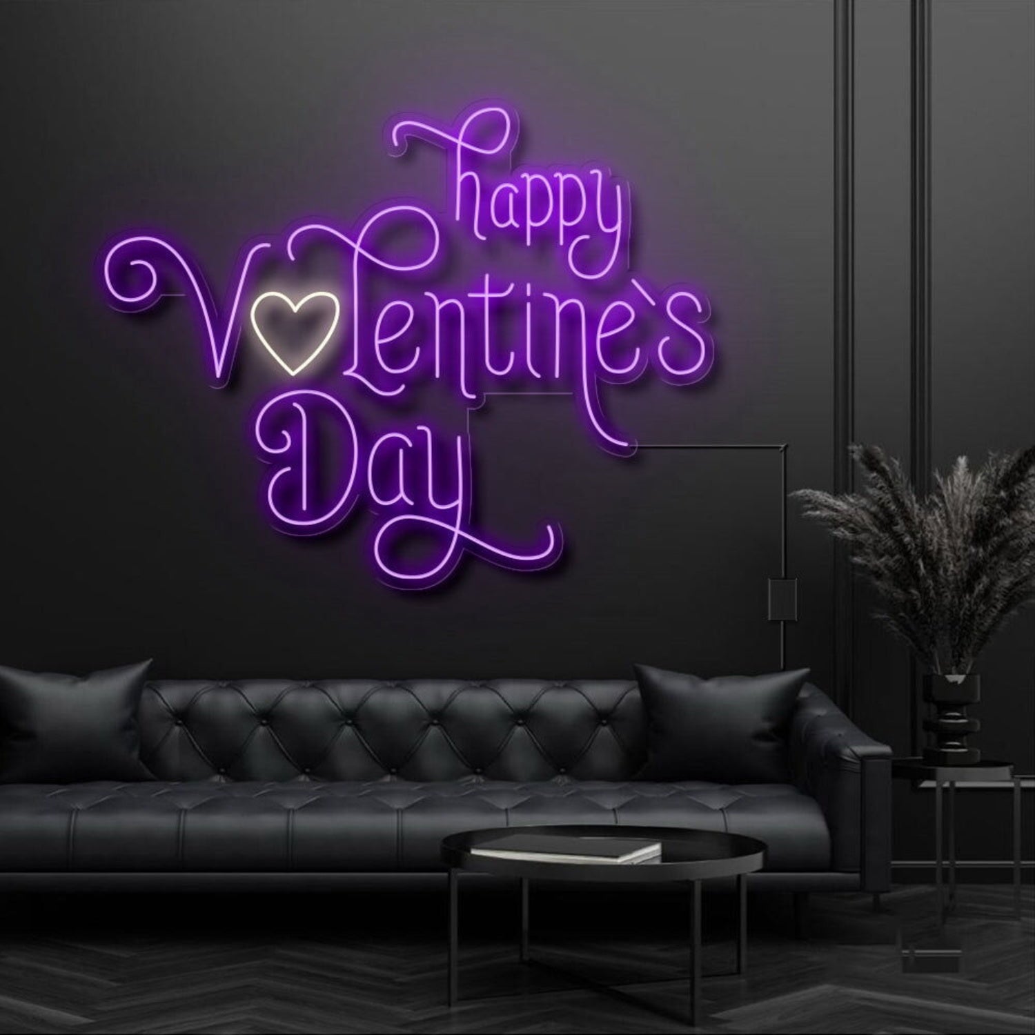 Happy Valentines Day With Heart Led Neon Sign | Shineneon