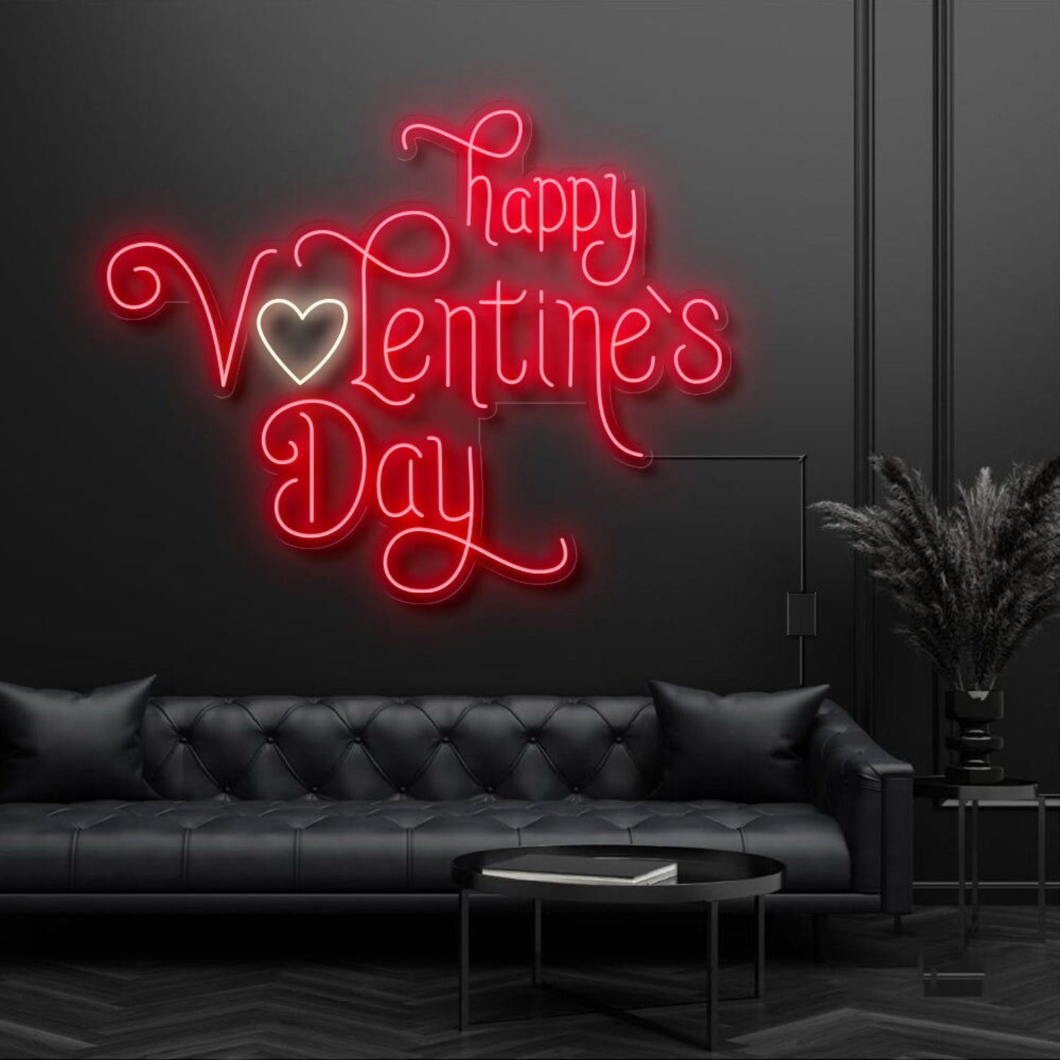 Happy Valentines Day With Heart Led Neon Sign | Shineneon