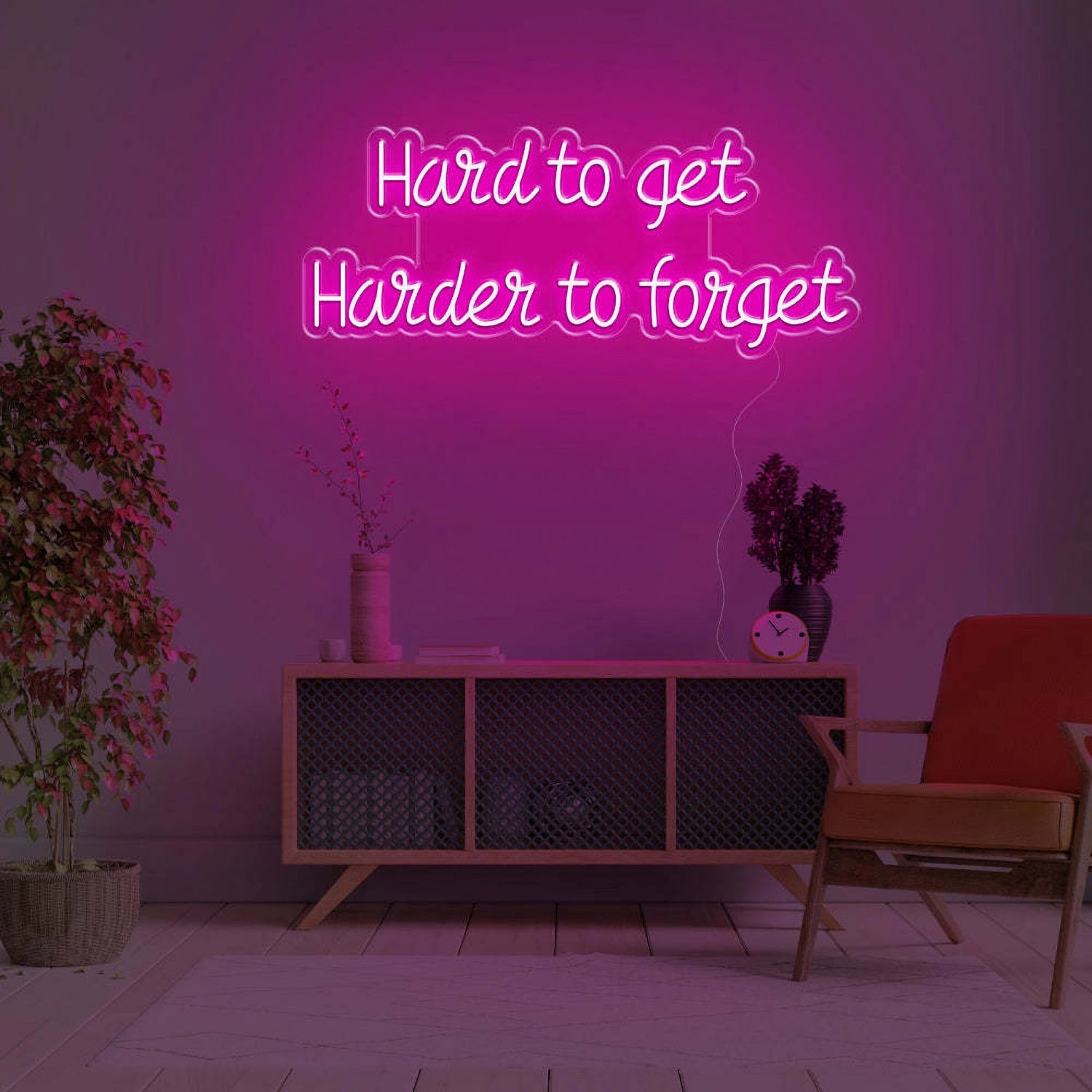 Hard To Get Hard To Forget Led Neon Sign | Shineneon