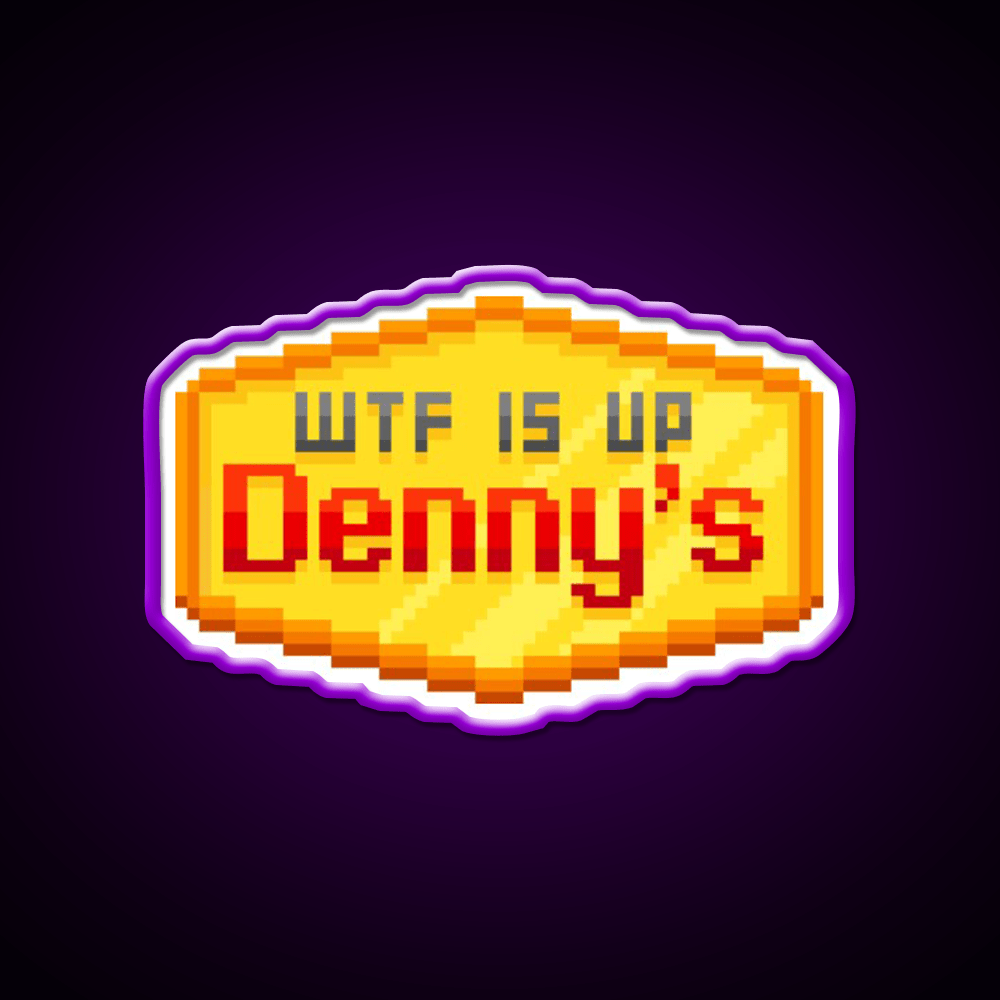 Hardcore Denny Fast Food Led Neon Sign For Burger Place Rgb Color - Shineneon