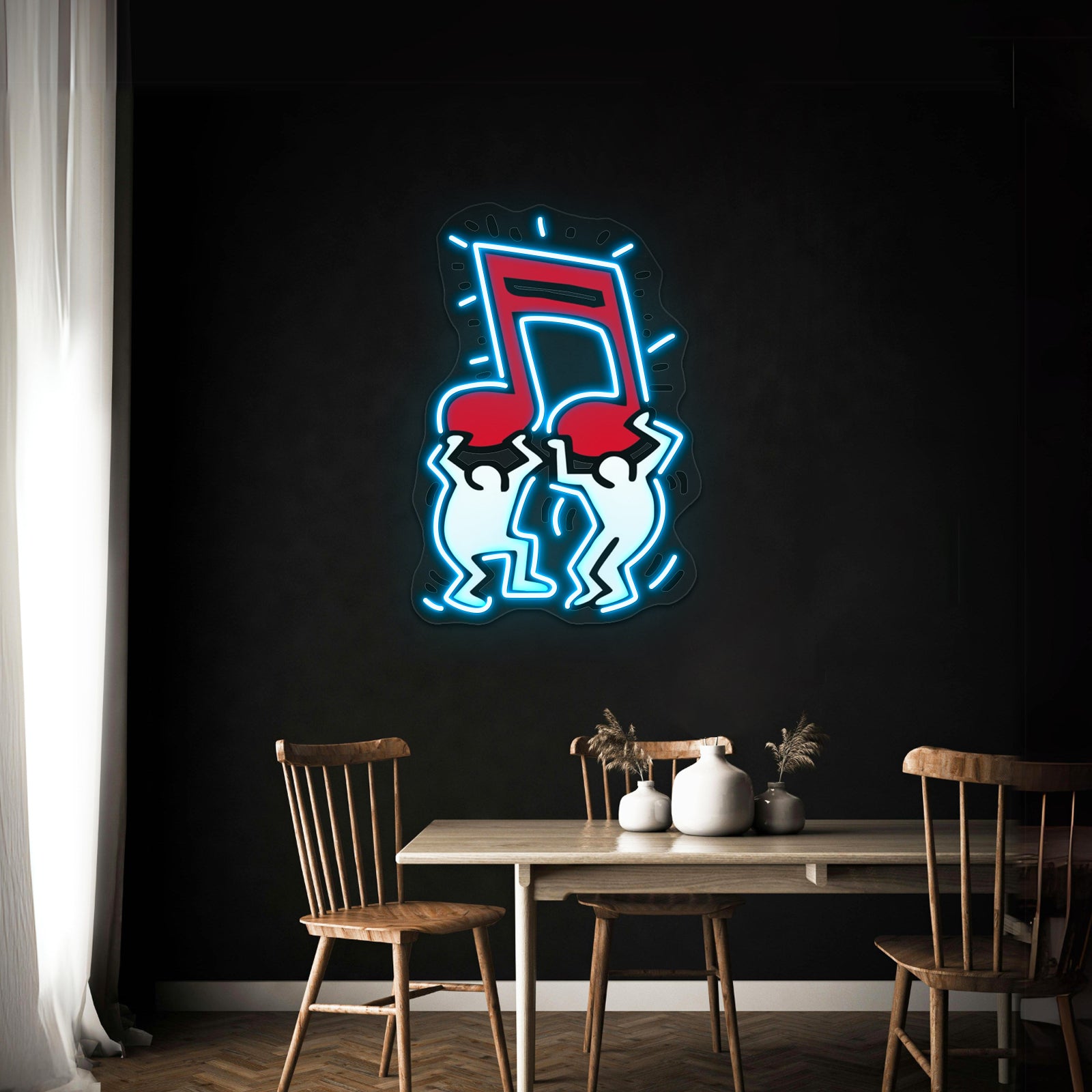 Haring Pop Art Copy Artwork Large Neon Signs | Shineneon