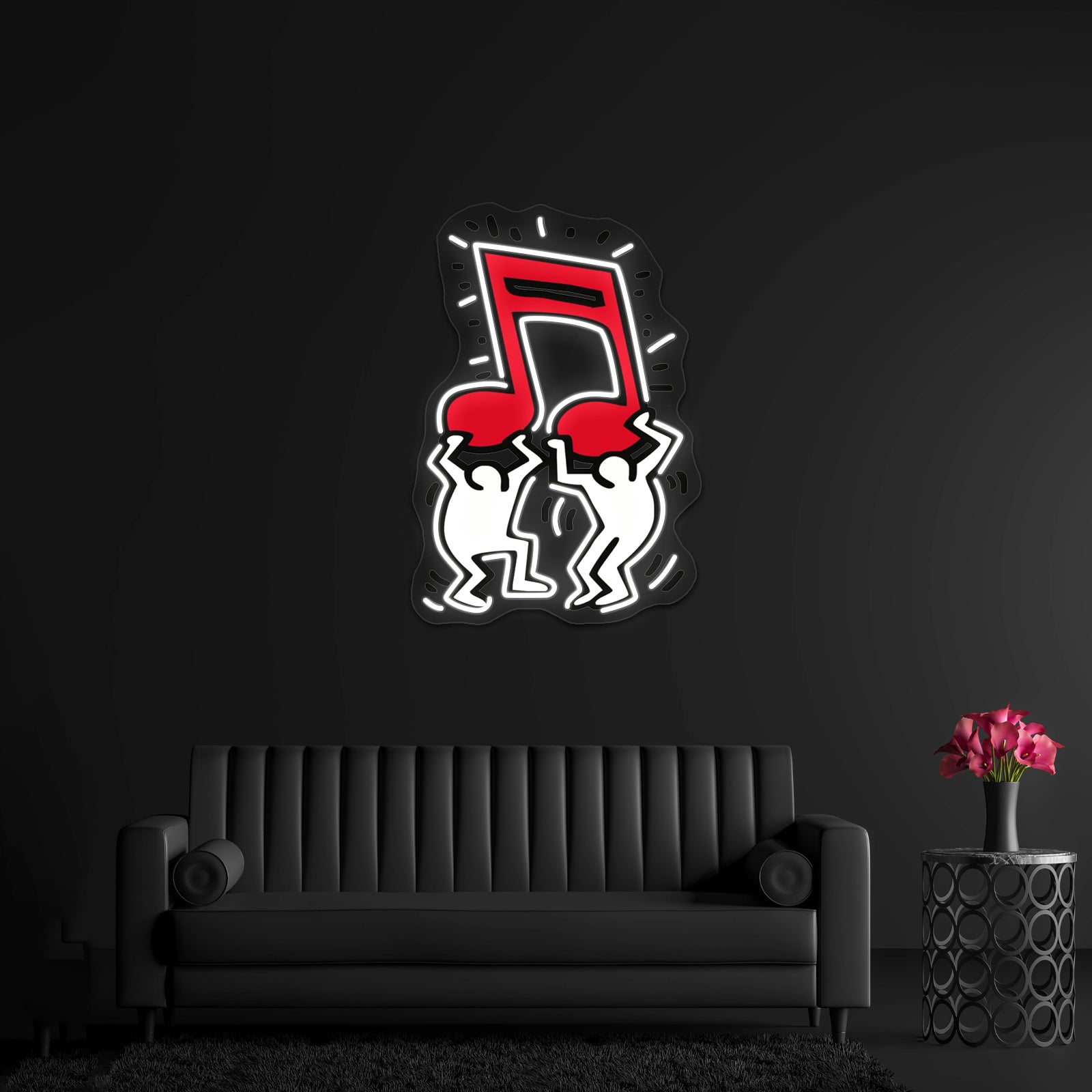 Haring Pop Art Copy Artwork Large Neon Signs | Shineneon