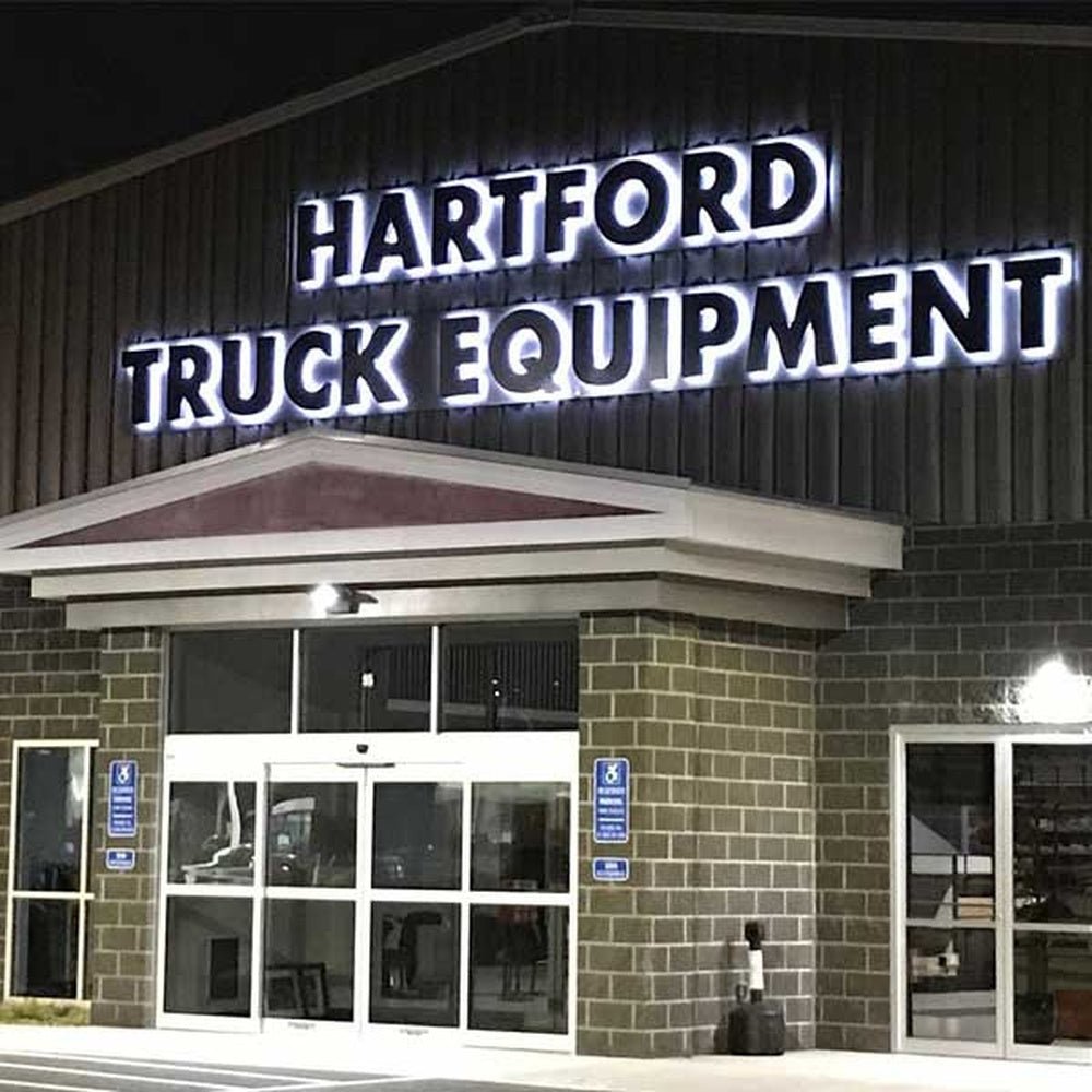 Hartford Truck Equipment 3D Backlit Channel Letters Led Light Sign - Shineneon