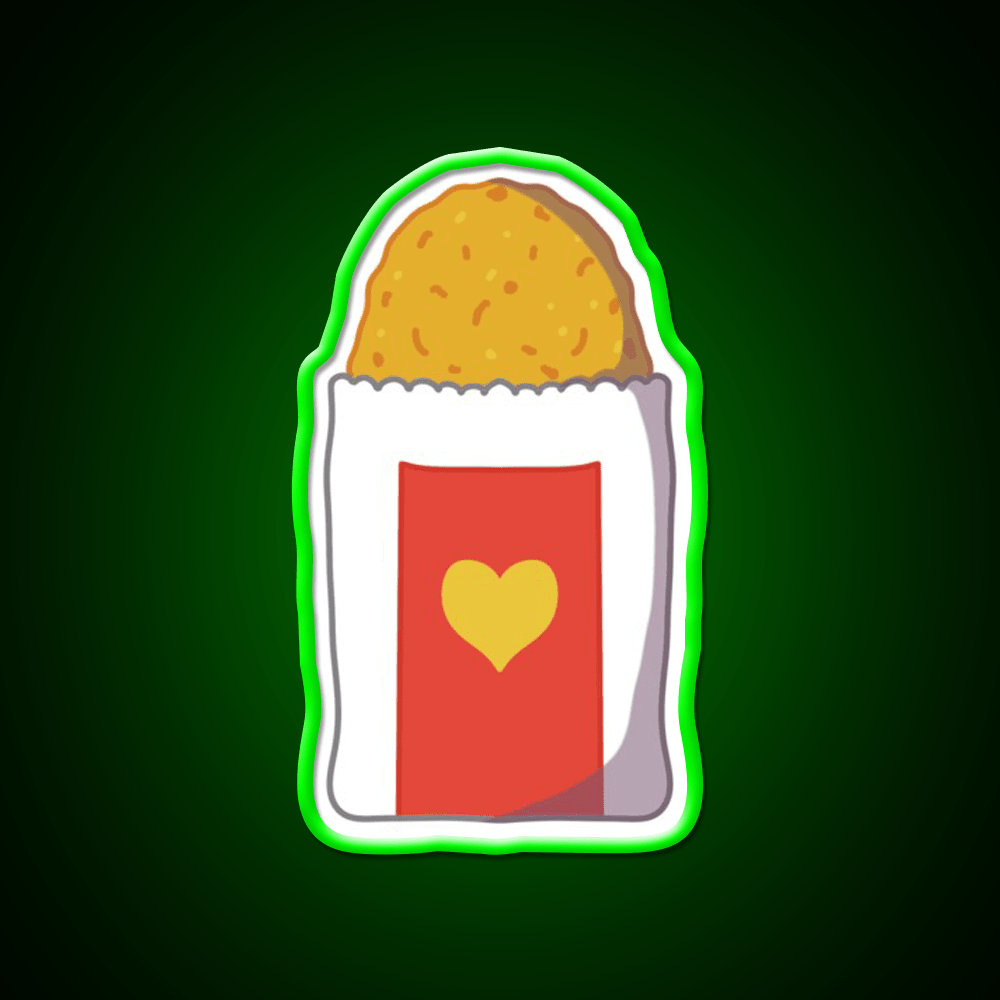 Hash Brown Fast Food Led Neon Sign For Burger Place Rgb Color - Shineneon