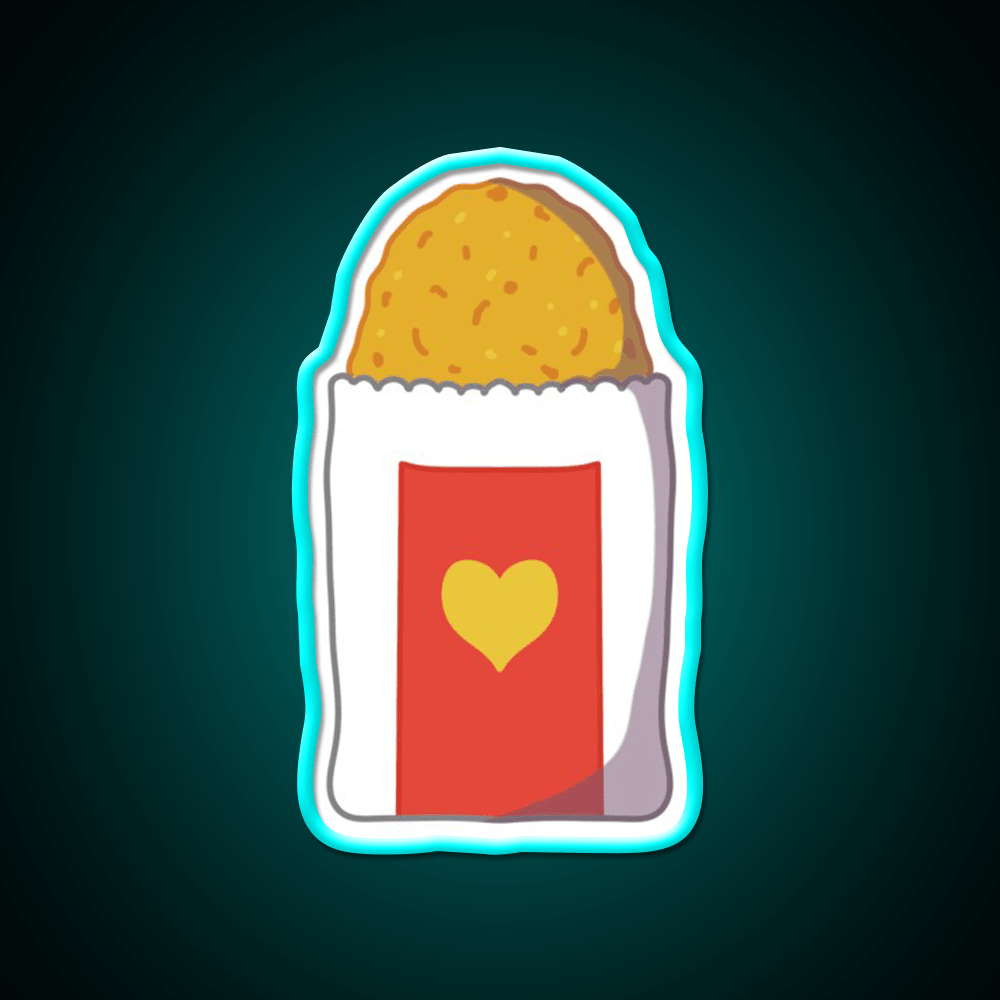 Hash Brown Fast Food Led Neon Sign For Burger Place Rgb Color - Shineneon