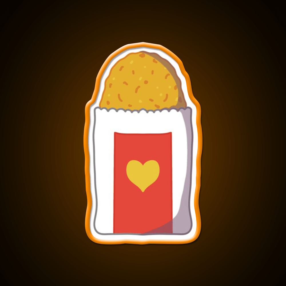 Hash Brown Fast Food Led Neon Sign For Burger Place Rgb Color - Shineneon