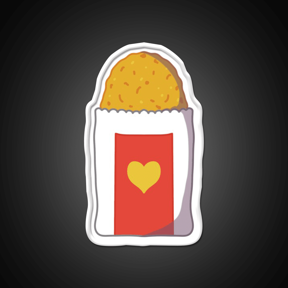 Hash Brown Fast Food Led Neon Sign For Burger Place Rgb Color - Shineneon