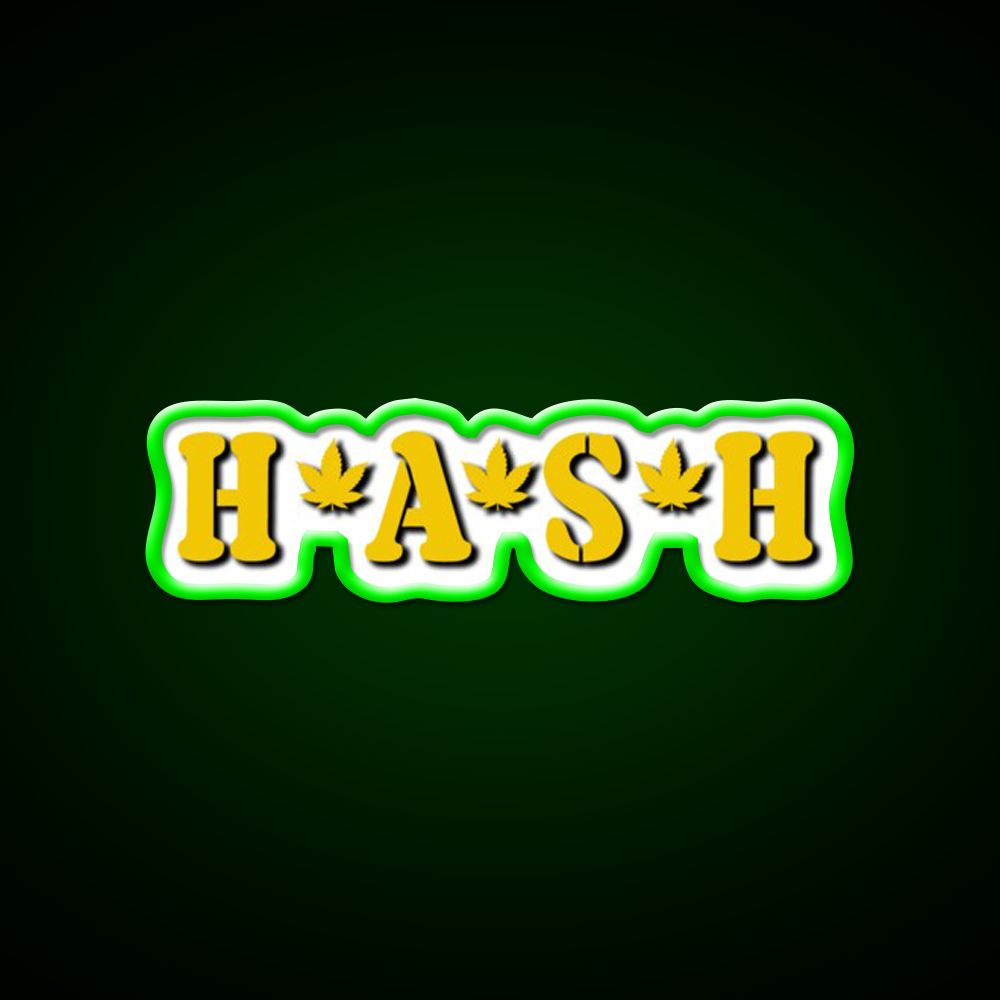 Hash Mash Hemp Inspired Green Leaf Led Neon Sign Rgb Color - LED neon sign view 8