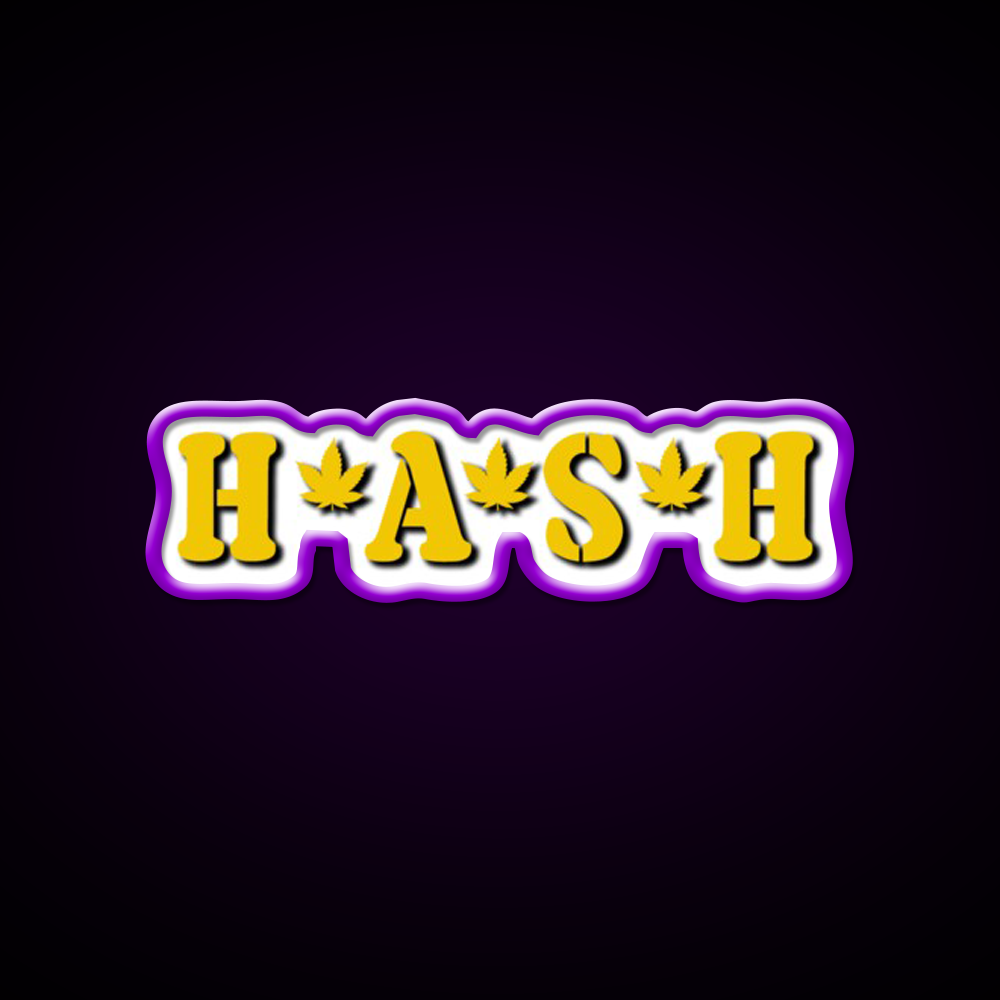Hash Mash Hemp Inspired Green Leaf Led Neon Sign Rgb Color - LED neon sign view 9