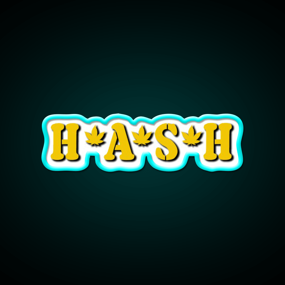 Hash Mash Hemp Inspired Green Leaf Led Neon Sign Rgb Color - Shineneon