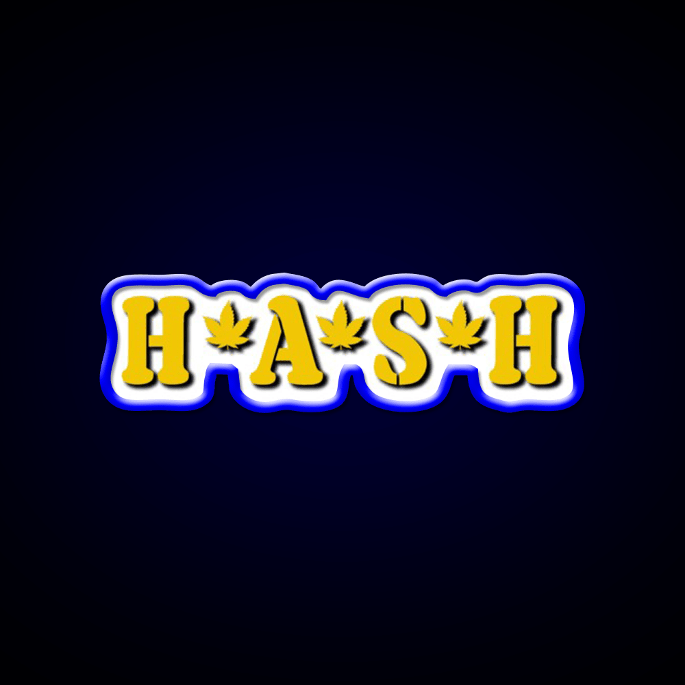 Hash Mash Hemp Inspired Green Leaf Led Neon Sign Rgb Color - Shineneon