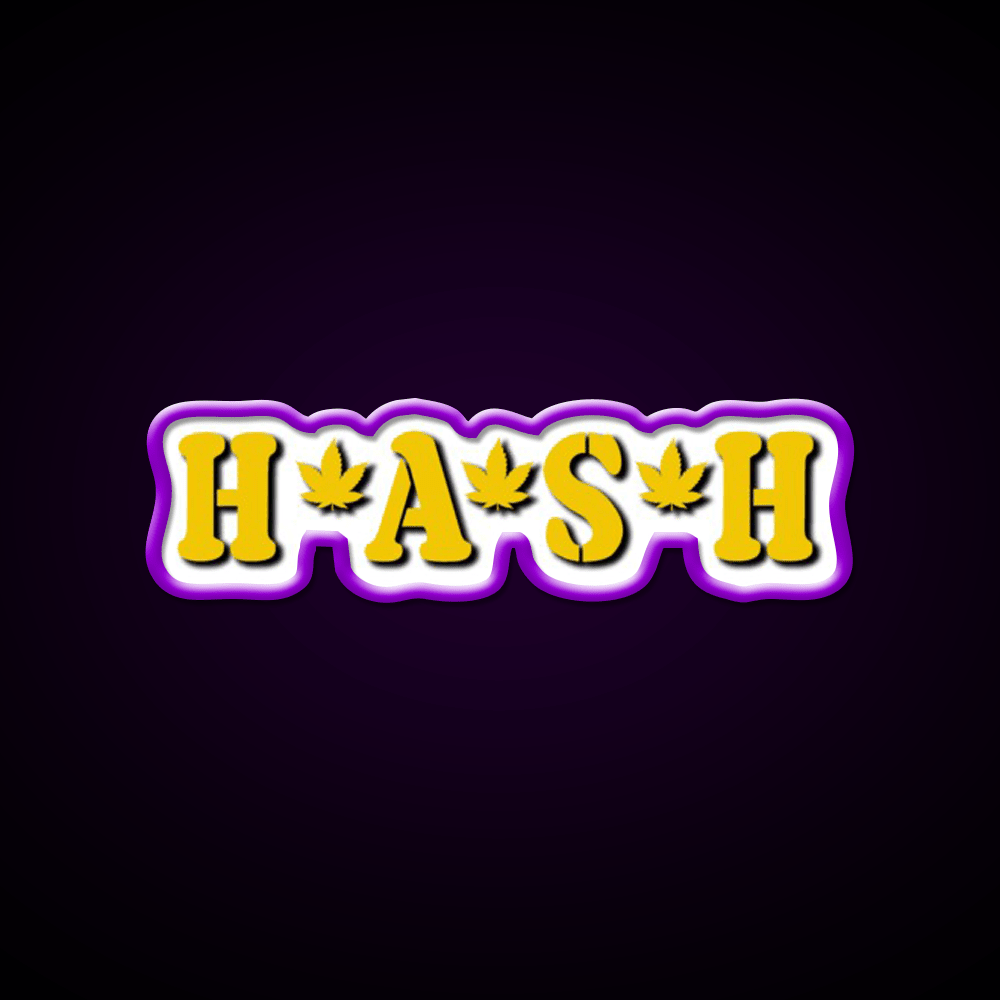 Hash Mash Hemp Inspired Green Leaf Led Neon Sign Rgb Color - Shineneon