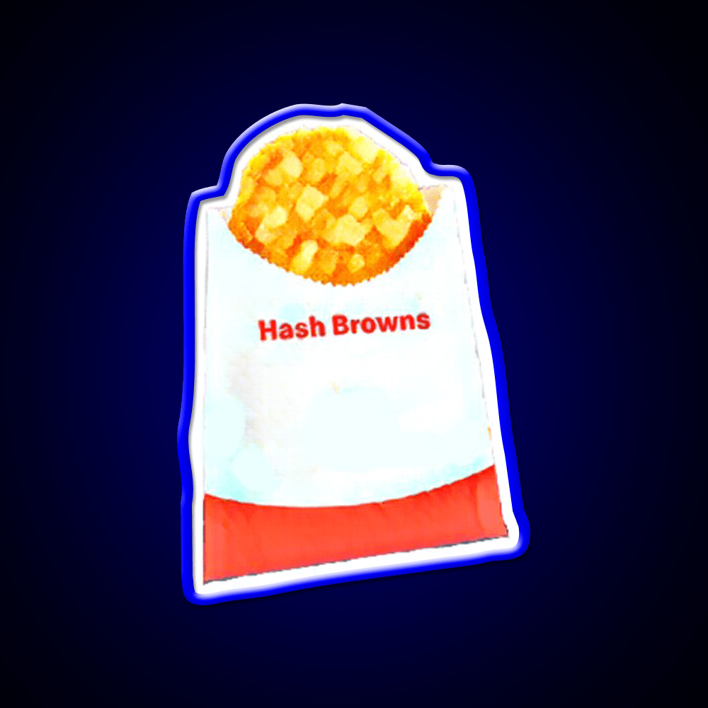 Hashbrown Fast Food Led Neon Sign For Burger Place Wall Art Rgb Color - Shineneon