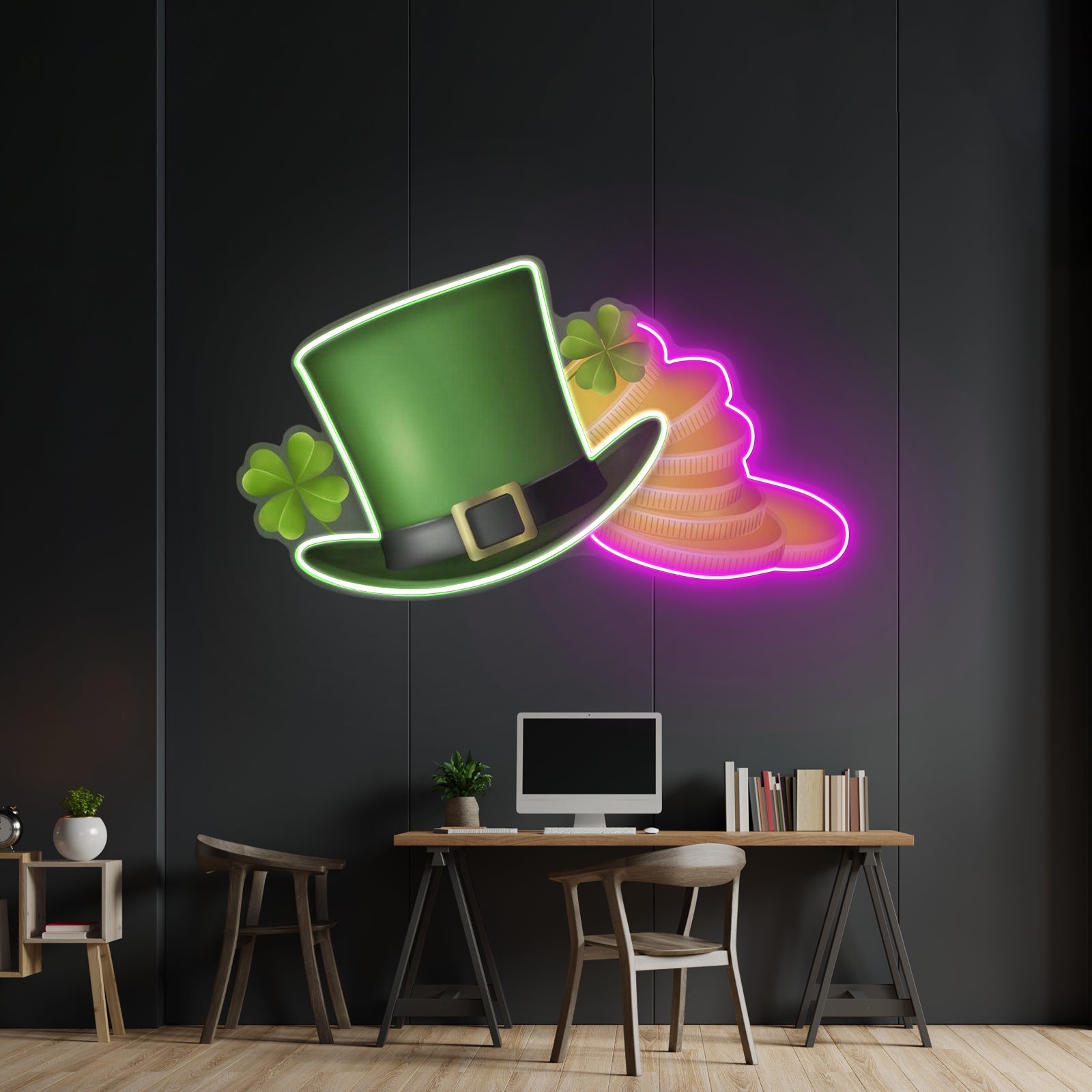 Hat And Gold Saint Patrick Day Led Signs - Shineneon