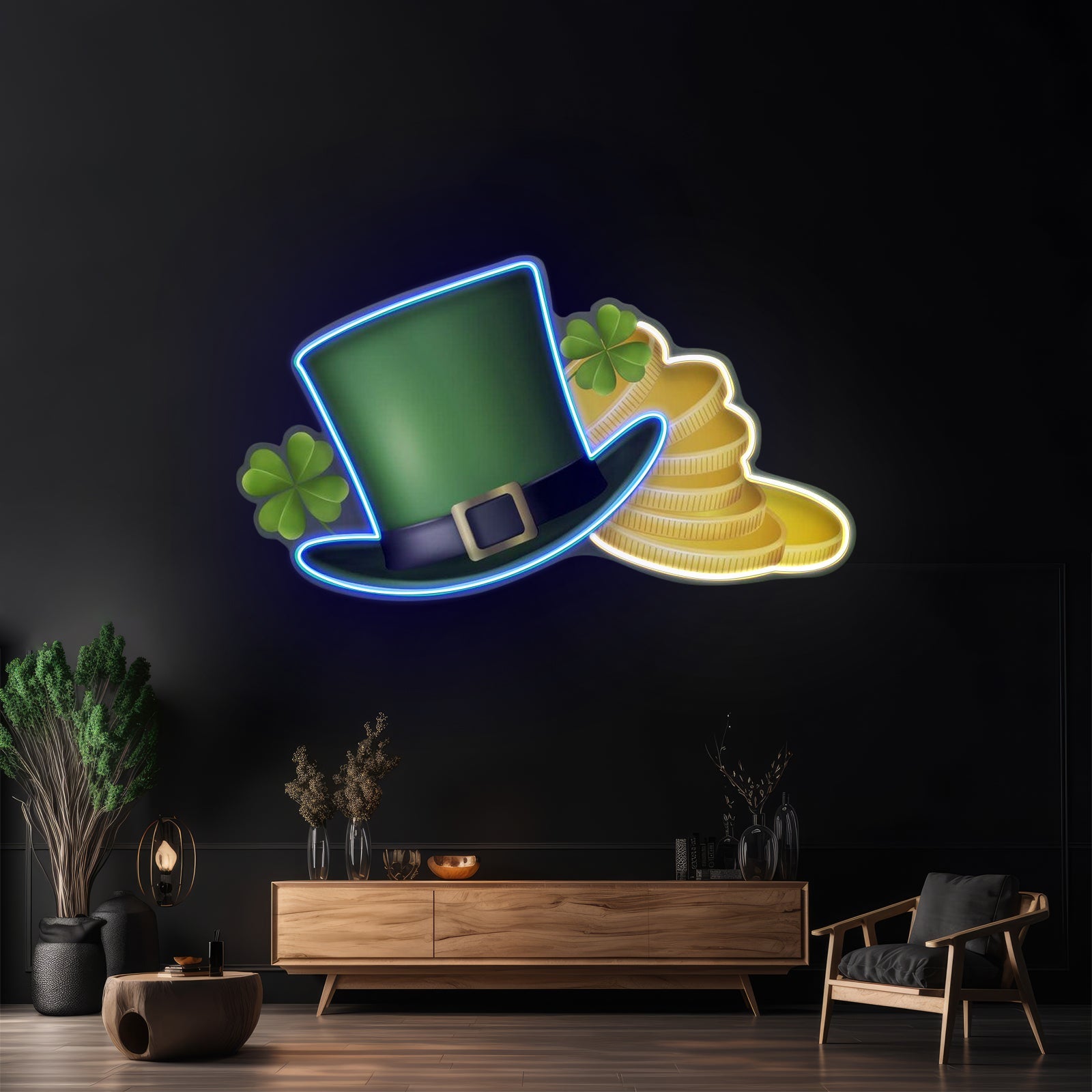 Hat And Gold Saint Patrick Day Led Signs - Shineneon