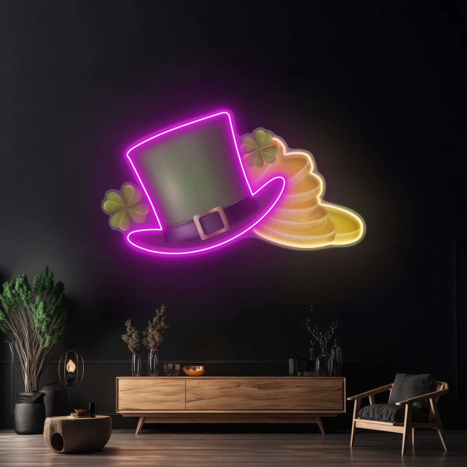 Hat And Gold Saint Patrick Day Led Signs - Shineneon