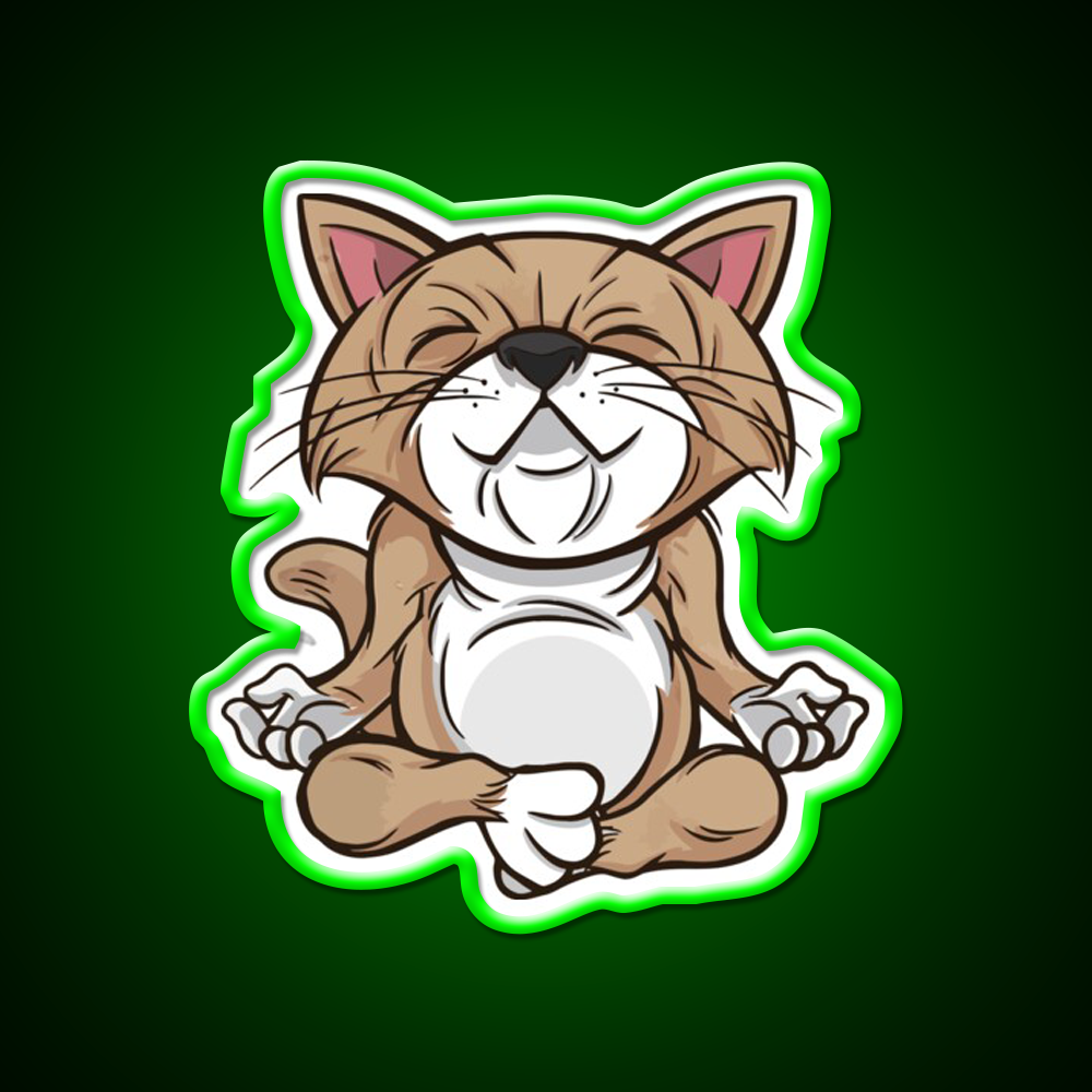 Hatha Yoga Led Neon Sign For Wellness Space Rgb Color