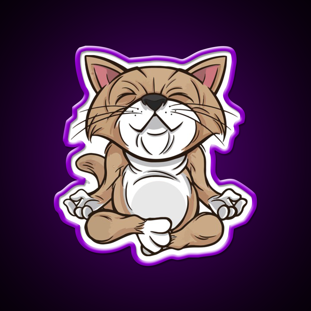 Hatha Yoga Led Neon Sign For Wellness Space Rgb Color