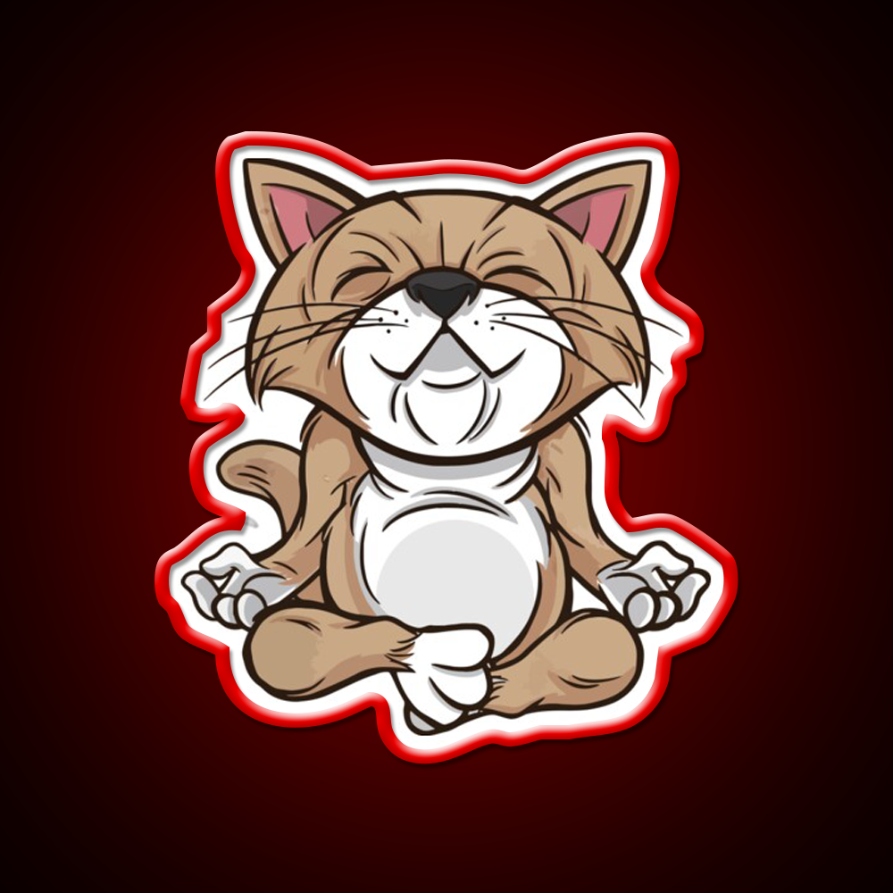 Hatha Yoga Led Neon Sign For Wellness Space Rgb Color