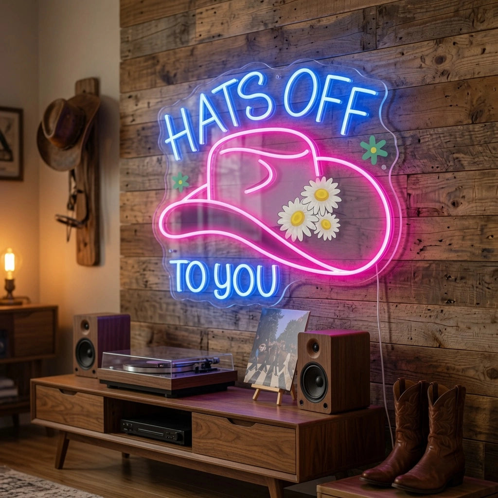 Hats Off To You LED Neon Sign - 02 High-Converting Product Image