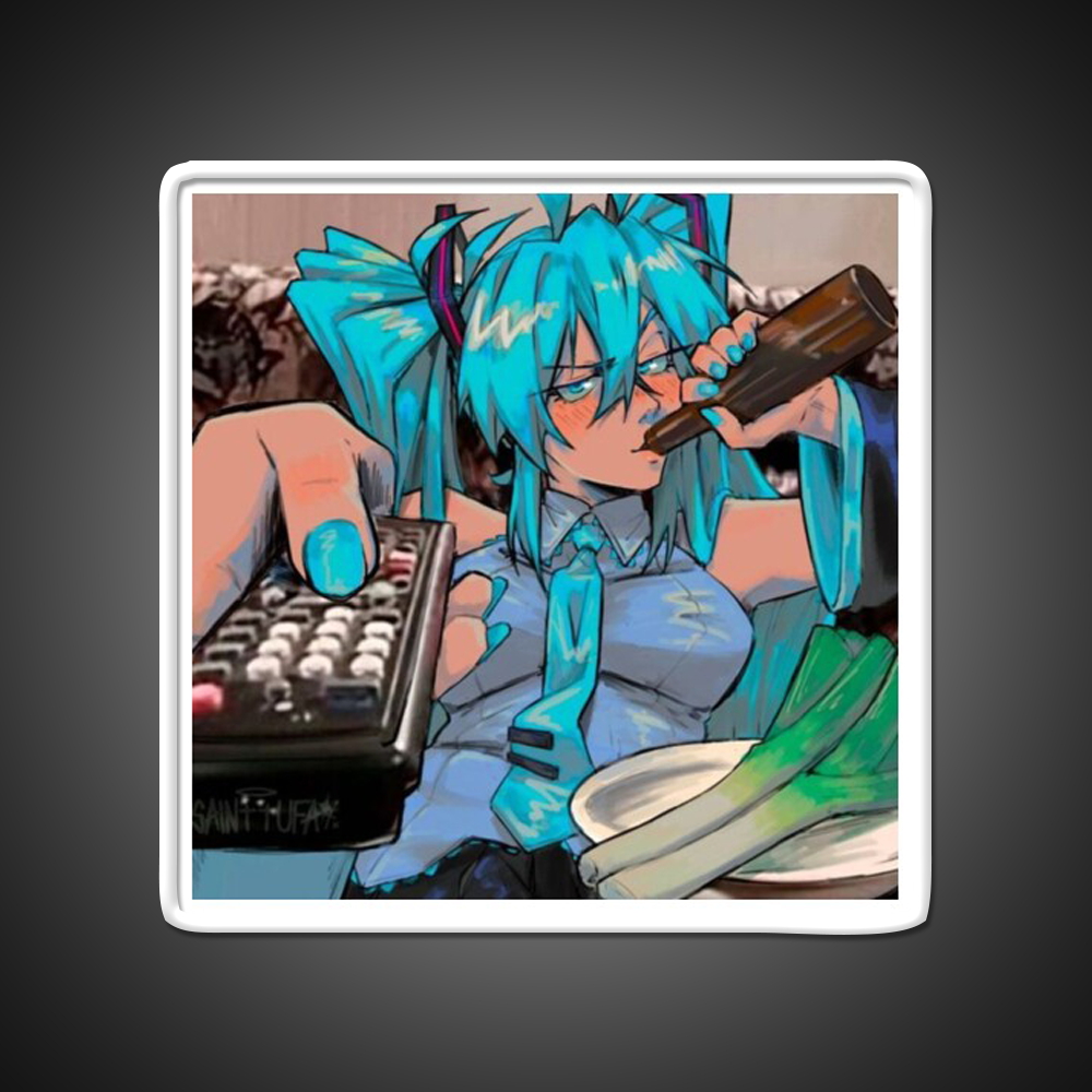 Hatsune Miku Funny Beer Design Beer Bar Decor Led Neon Sign Rgb Color - LED neon sign view 11