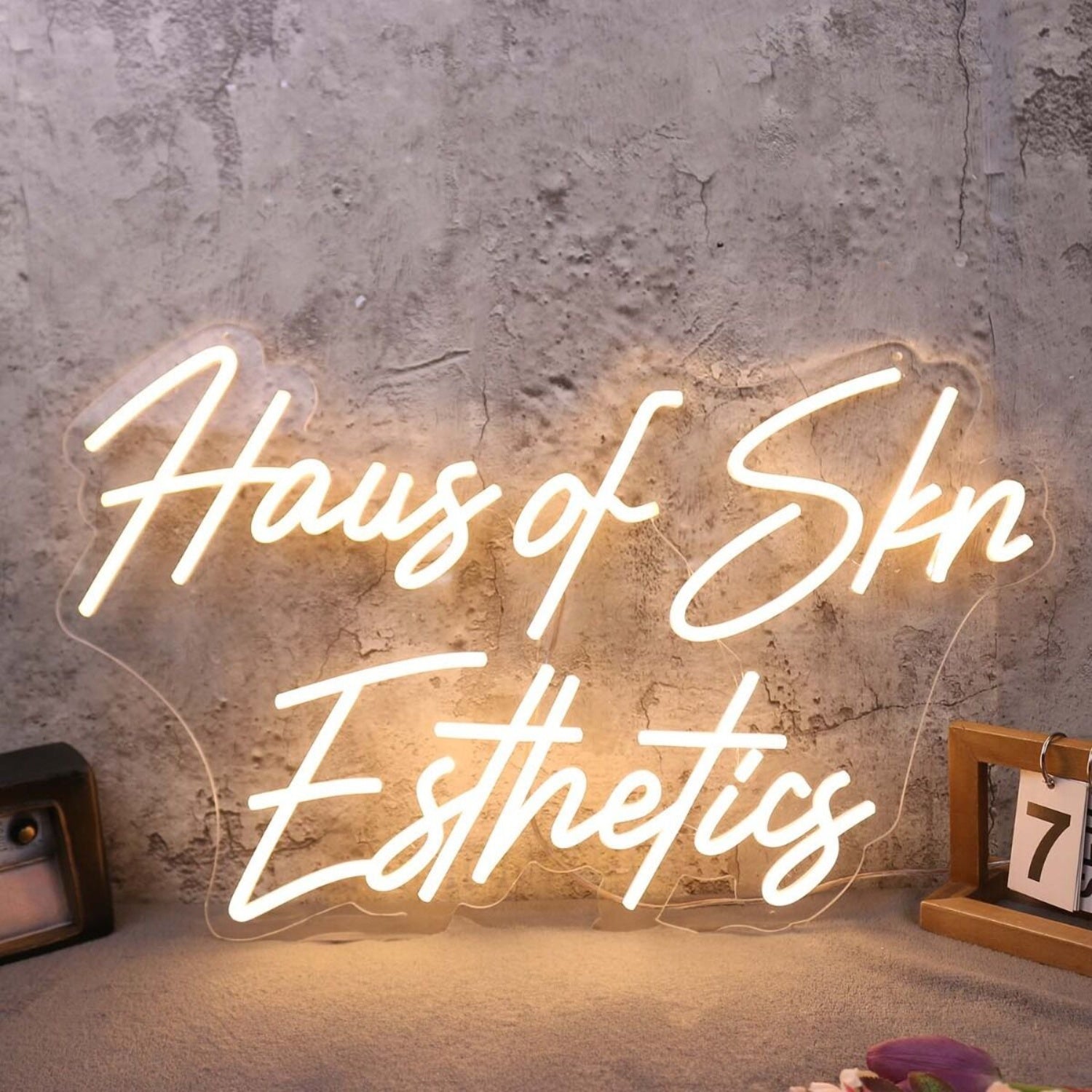Haus Of Skn Esthetics Yellow Led Neon Sign - Shineneon