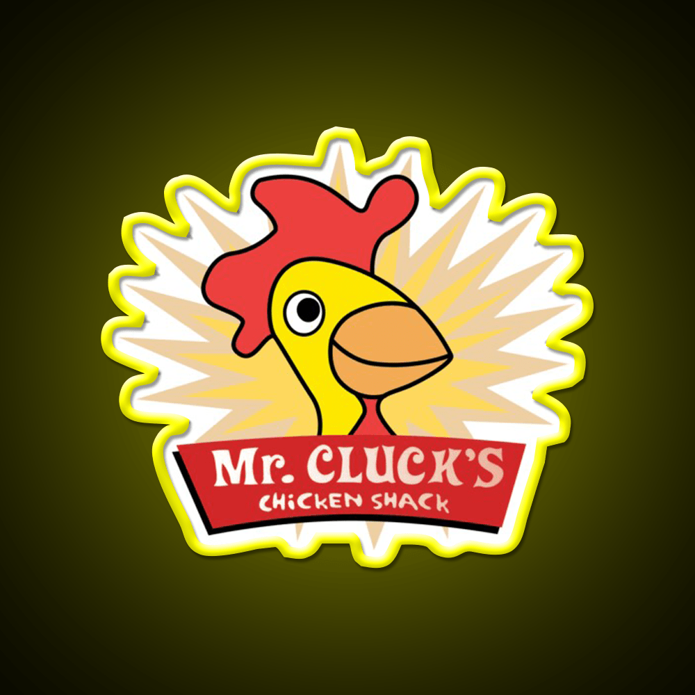 Have A Cluckity Cluck Cluck Day Fast Food Led Neon Sign For Burger Place Rgb Color - Shineneon