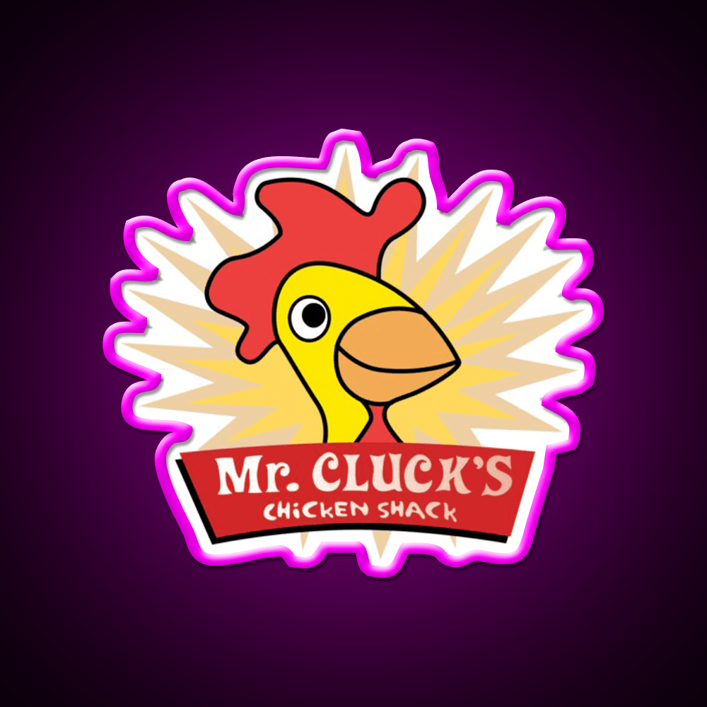 Have A Cluckity Cluck Cluck Day Fast Food Led Neon Sign For Burger Place Rgb Color - Shineneon