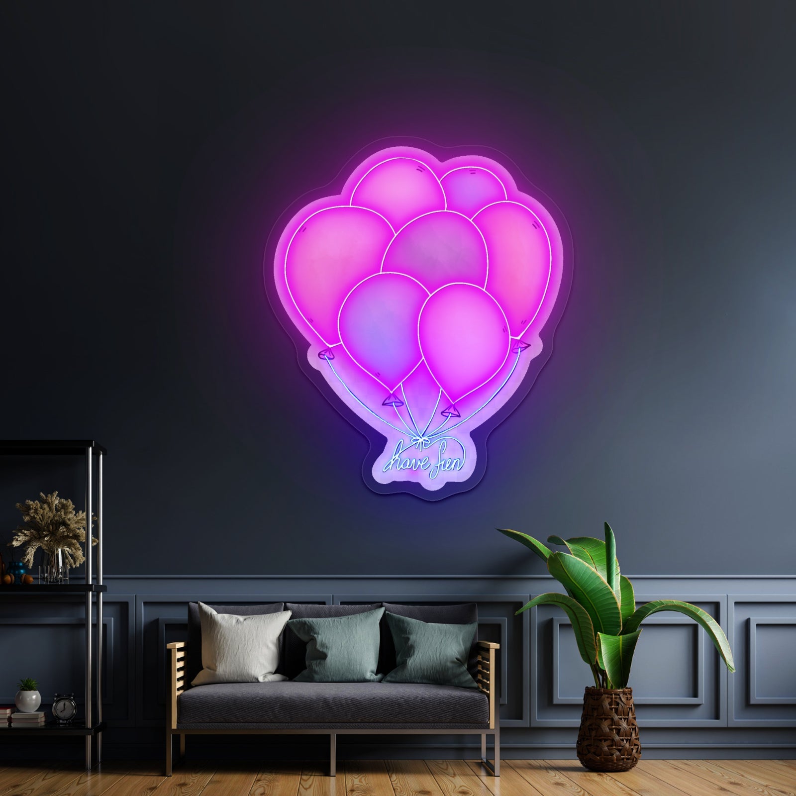 Have Fun Balloons Neon Light For Room - Shineneon