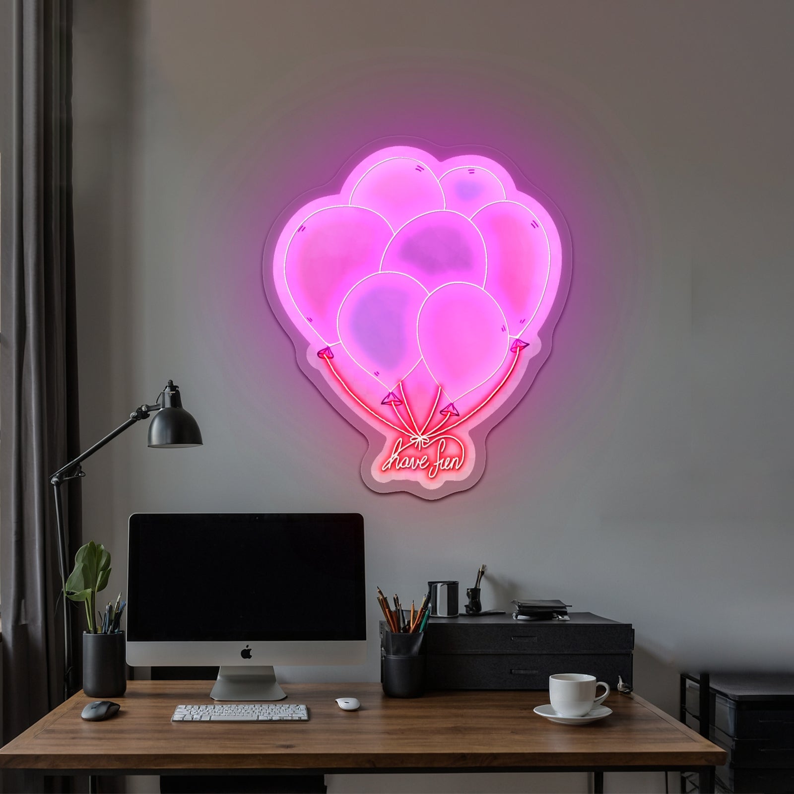 Have Fun Balloons Neon Light For Room - Shineneon