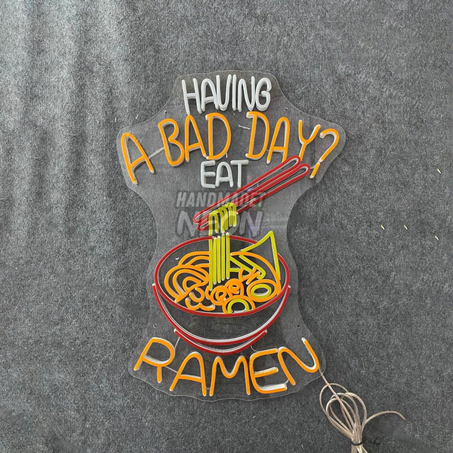 Having A Bad Day Eat Ramen Led Neon Sign Led Decor | Shineneon