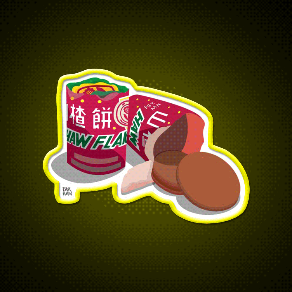 Haw Flakes Led Neon Sign Chinese Food Rgb Color