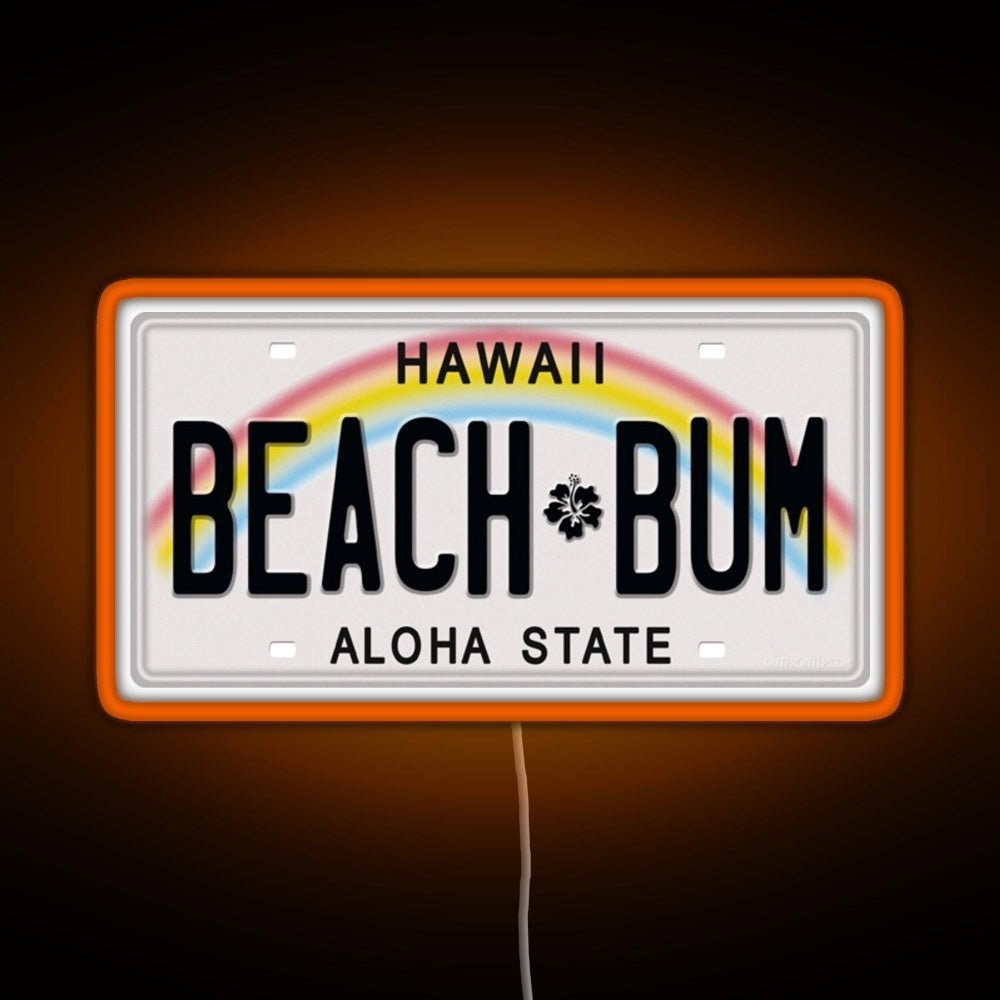 Hawaii License Plate Rgb Neon Sign - Shineneon