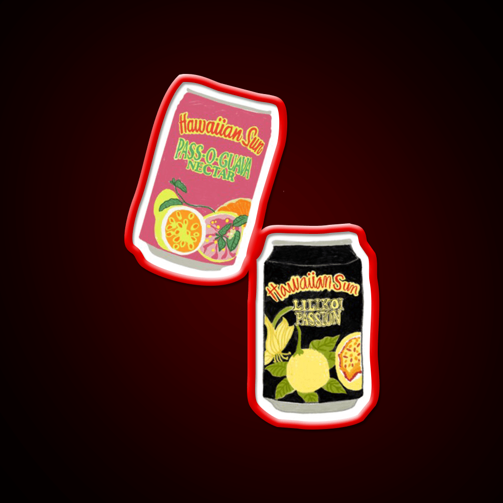 Hawaii S Favorite Juice Snack Food Led Neon Sign Rgb Color - Shineneon