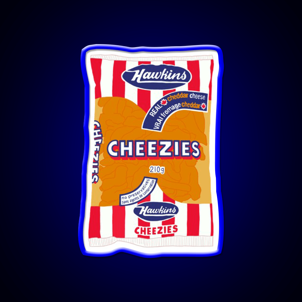 Hawkins Cheezies Snack Food Led Neon Sign Rgb Color - Shineneon
