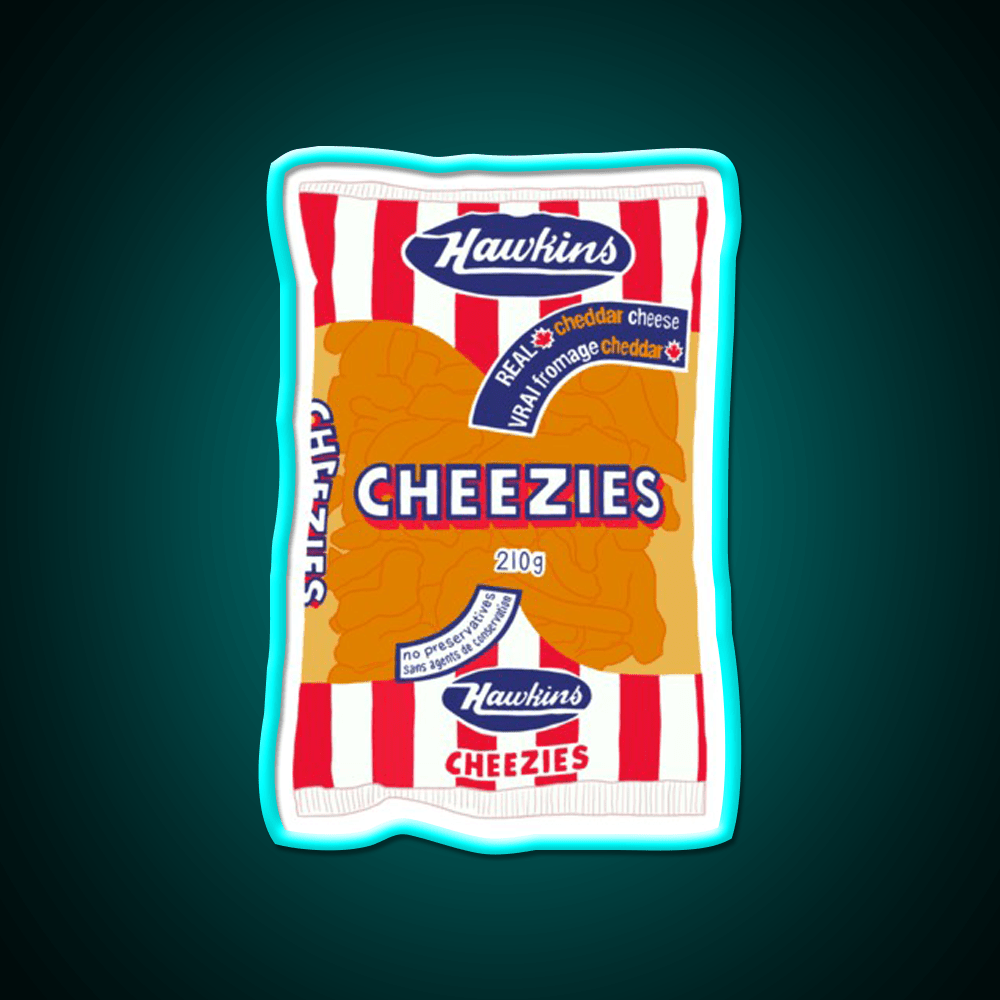 Hawkins Cheezies Snack Food Led Neon Sign Rgb Color - Shineneon