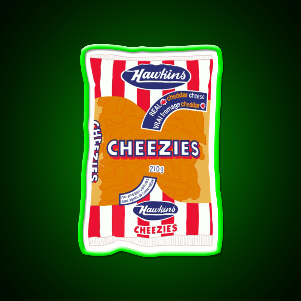 Hawkins Cheezies Snack Food Led Neon Sign Rgb Color - Shineneon