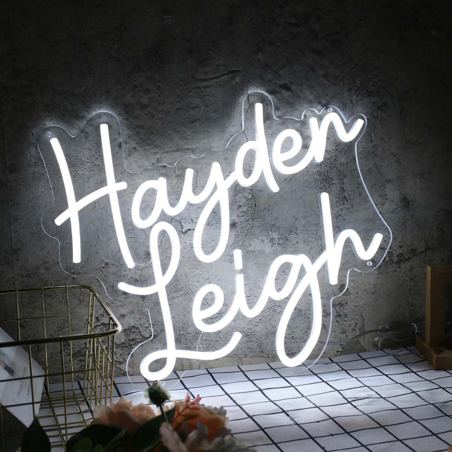 Hayden Leigh White Led Neon Sign - Shineneon