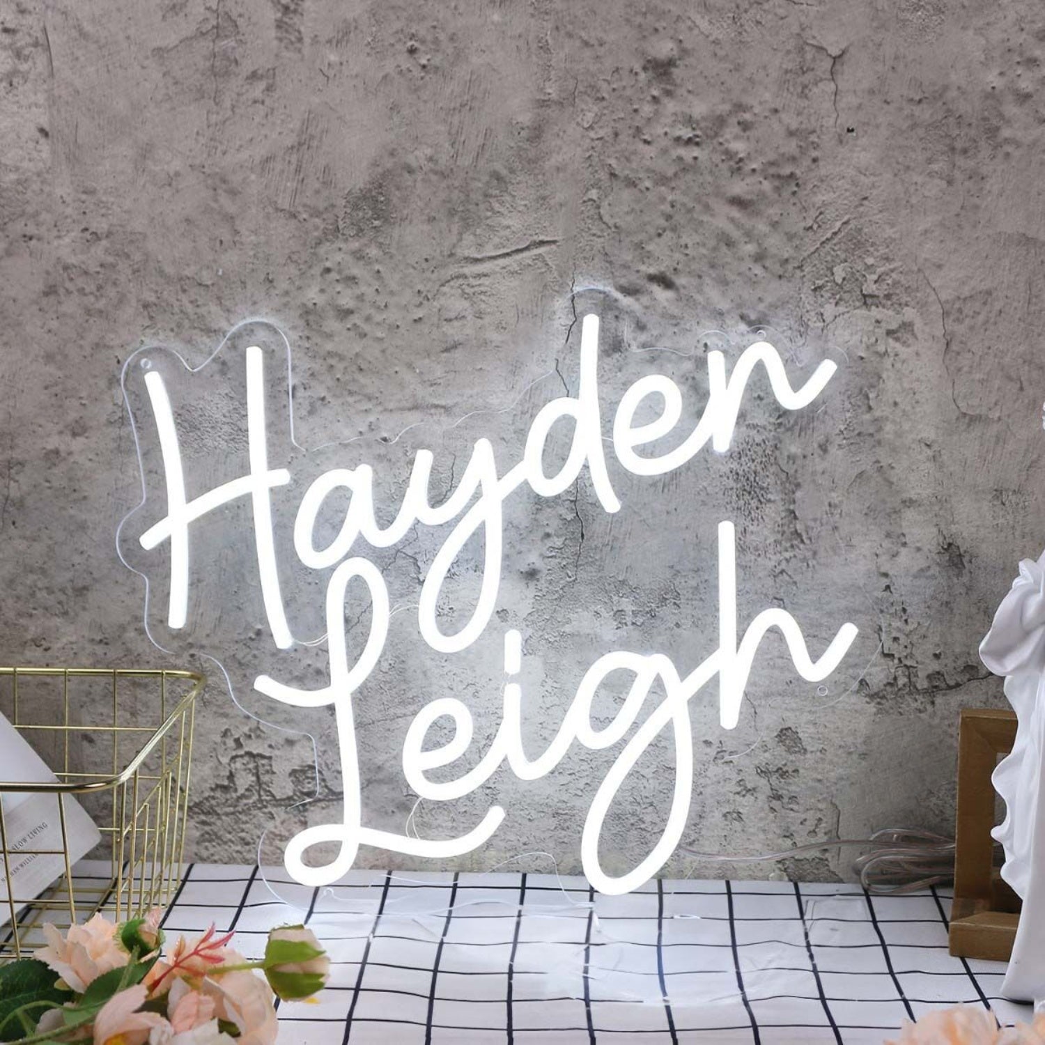 Hayden Leigh White Led Neon Sign - Shineneon